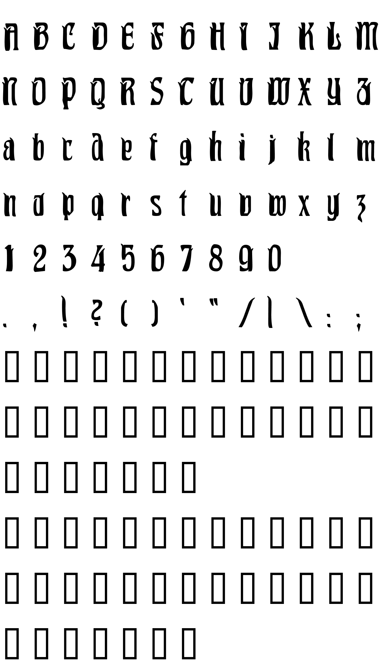 Шрифт Pittoresk Condensed