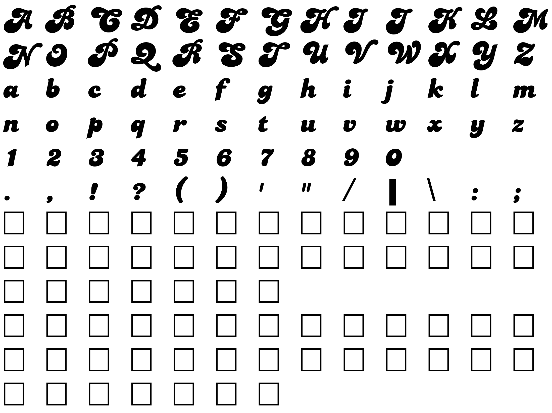 Шрифт PT Banana Split