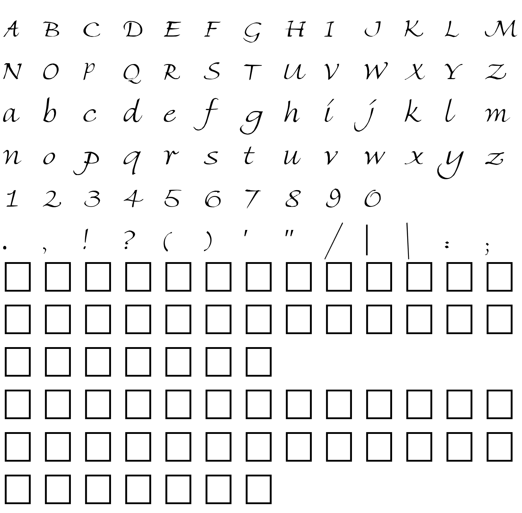 Шрифт QTFlorencia Regular