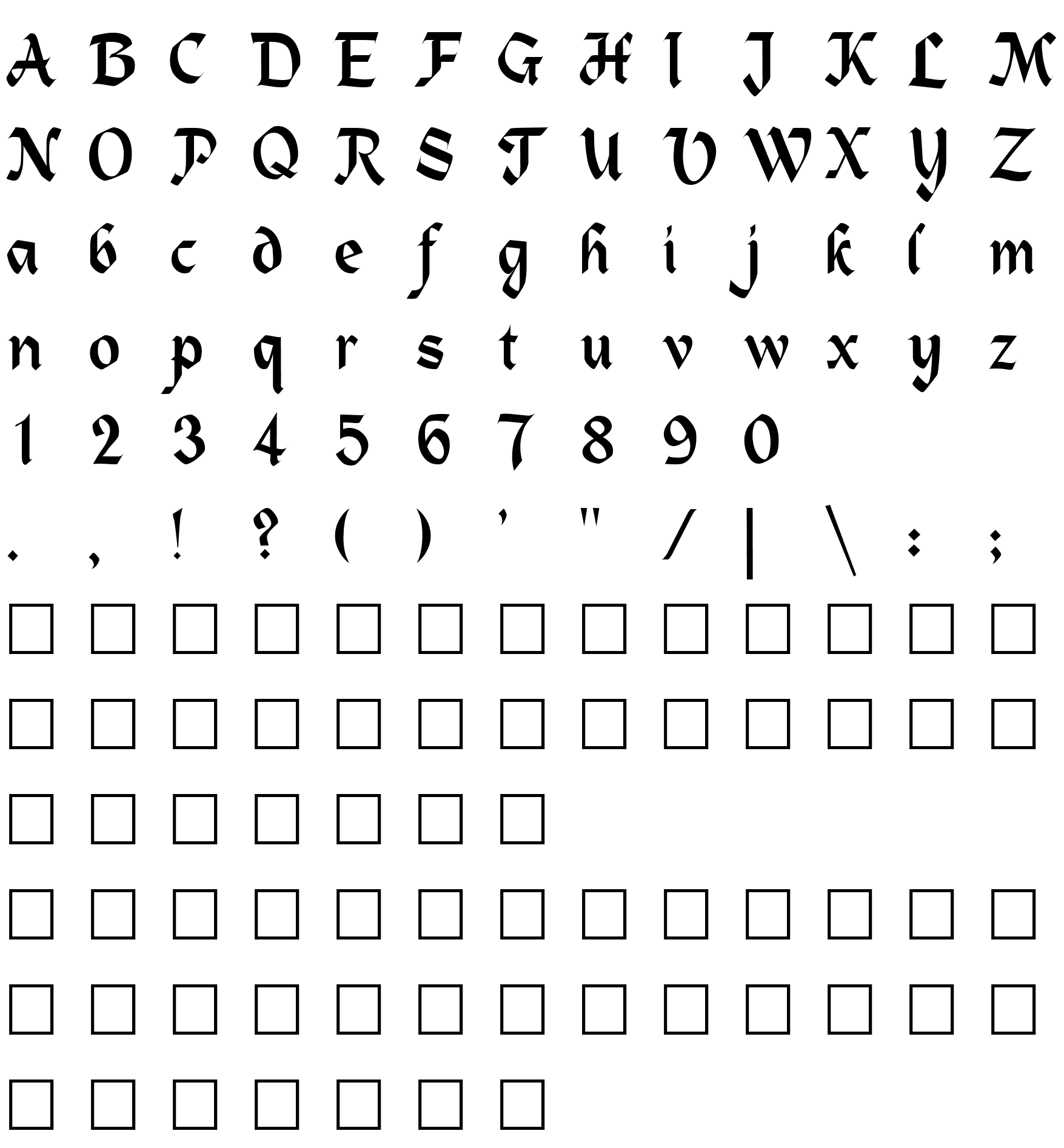 Шрифт QTHeidelbergType Regular