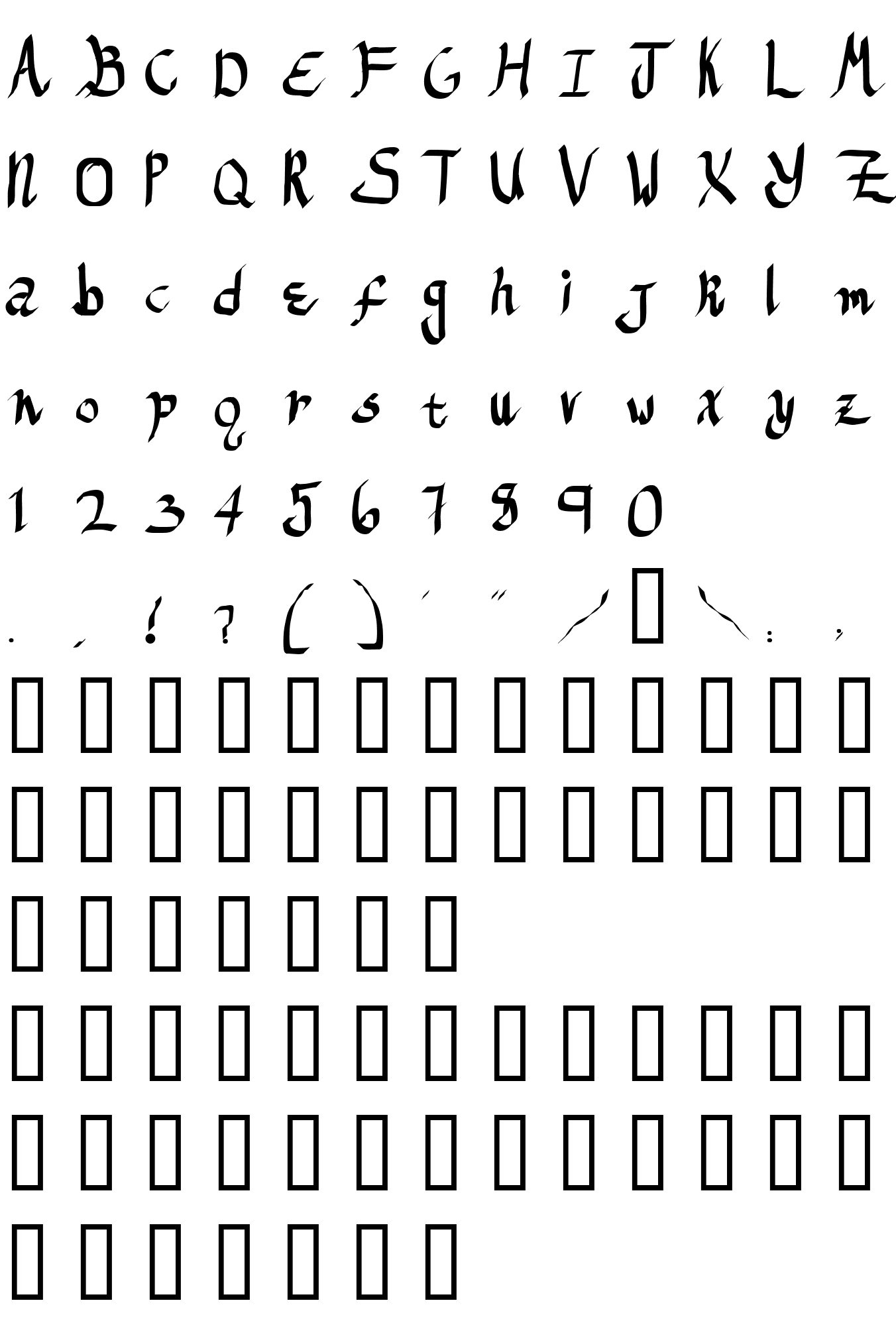 Шрифт ReGifter Bold