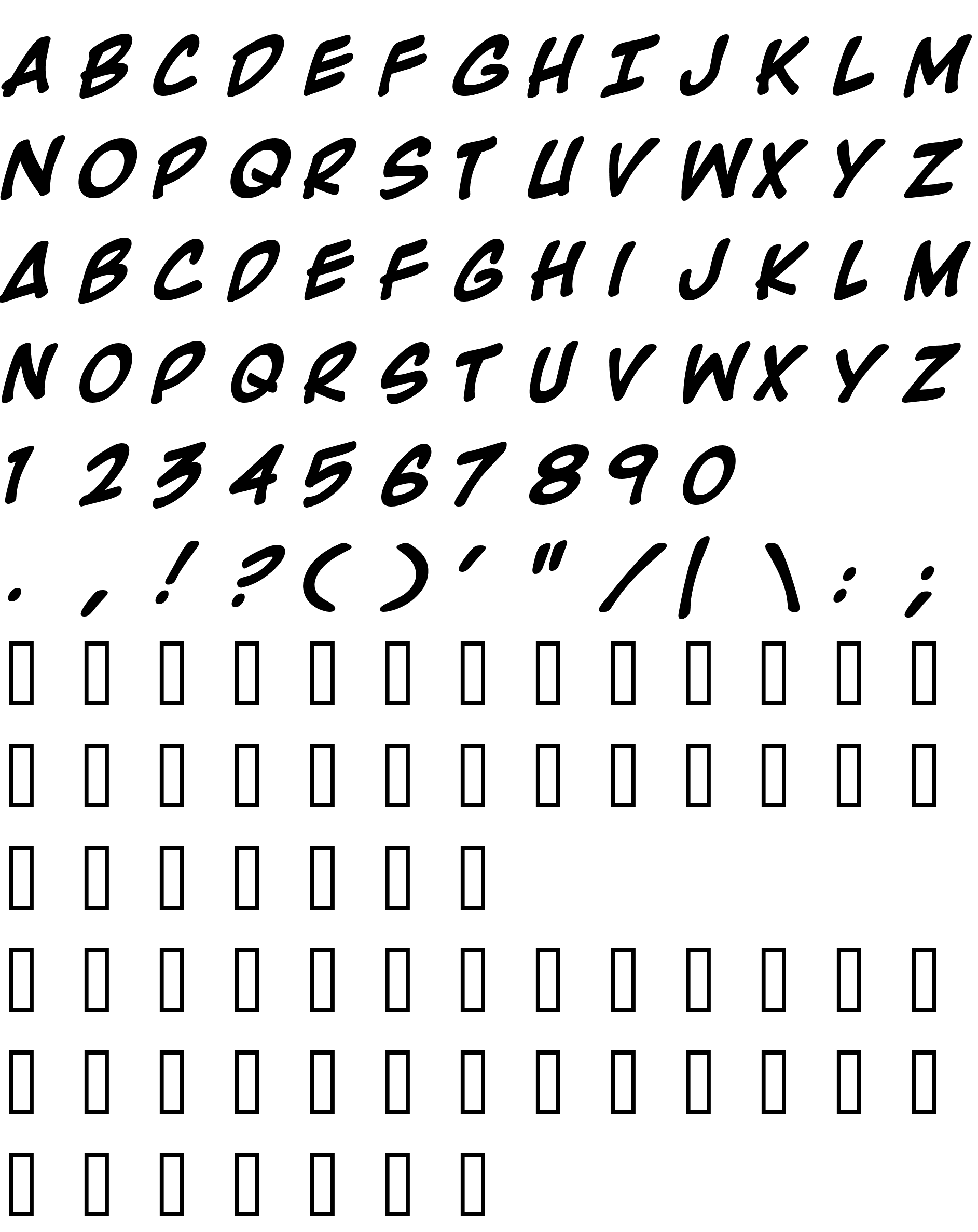 Шрифт Rooftop Run Bold