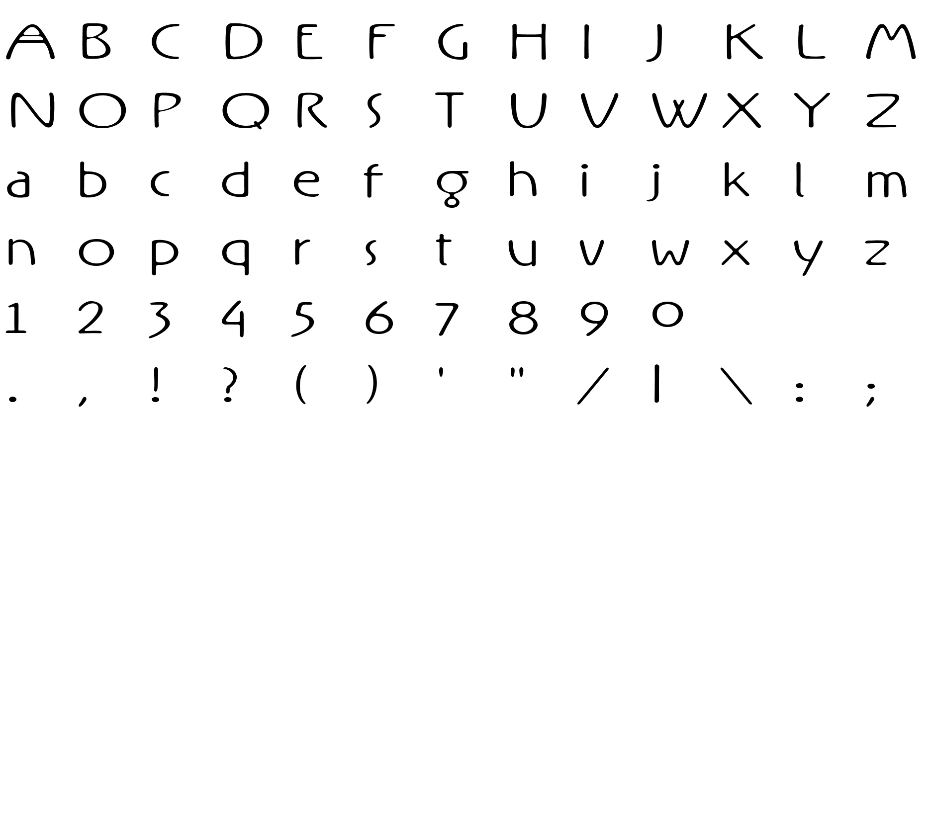 Шрифт Rx-OneZero