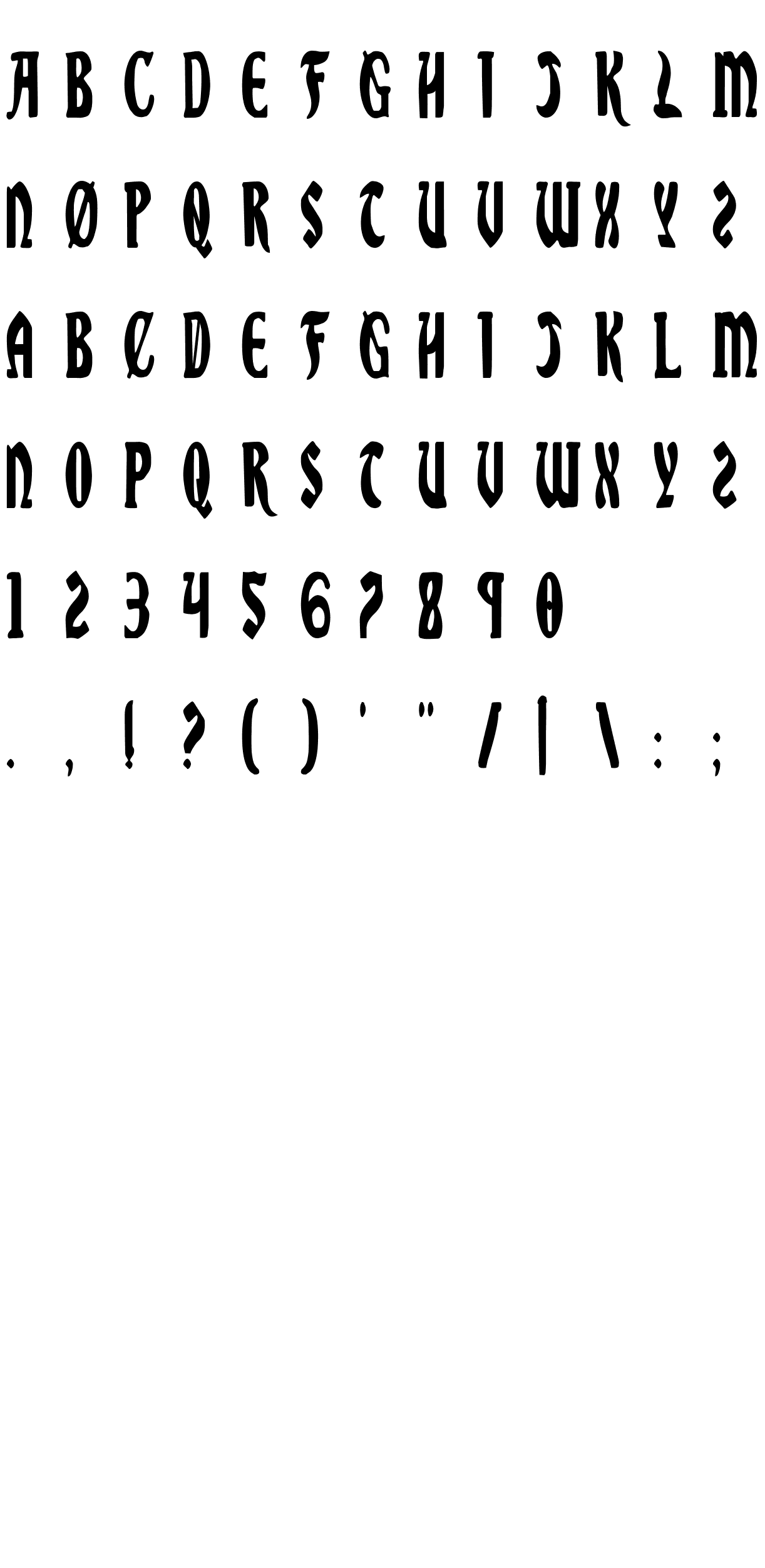 Шрифт Sable Lion Condensed