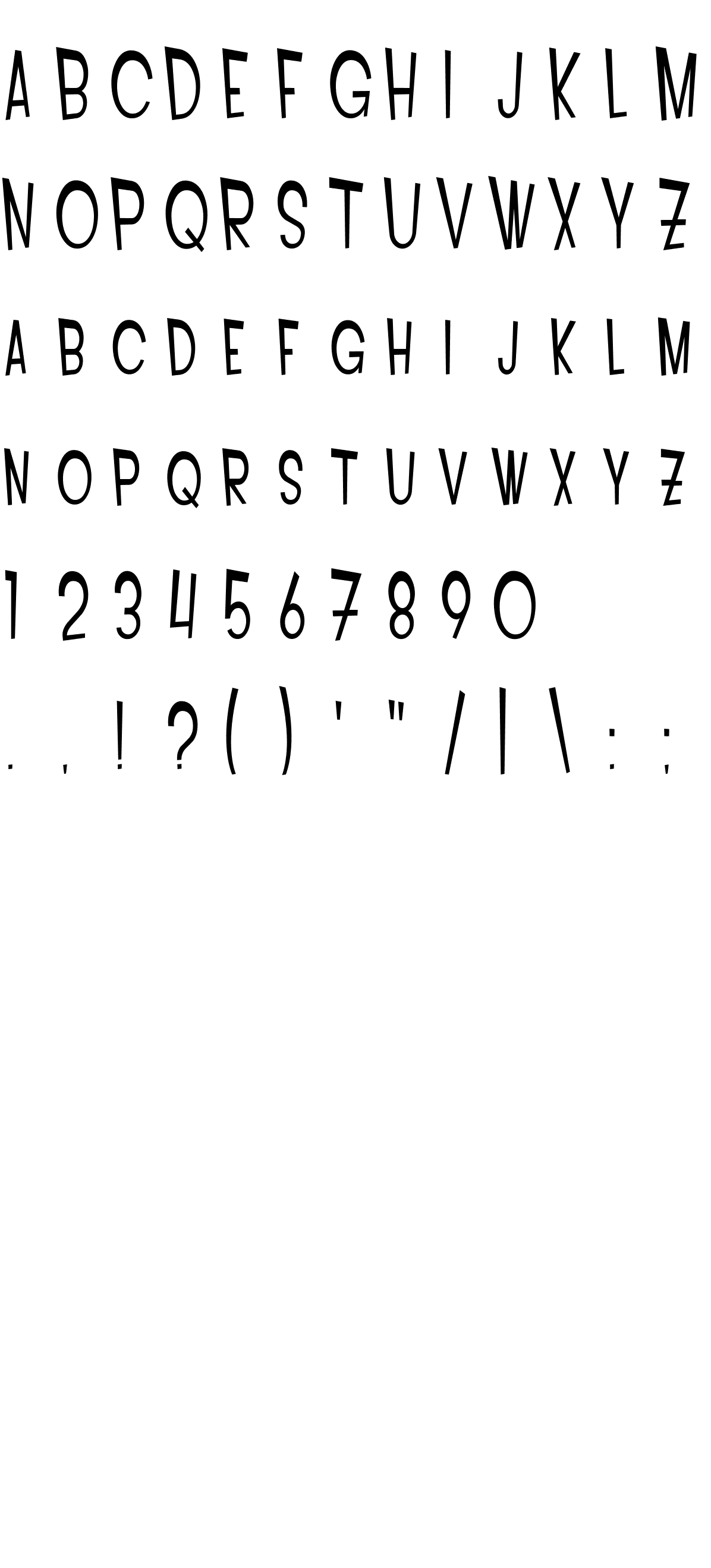 Шрифт SF Intoxicated Blues