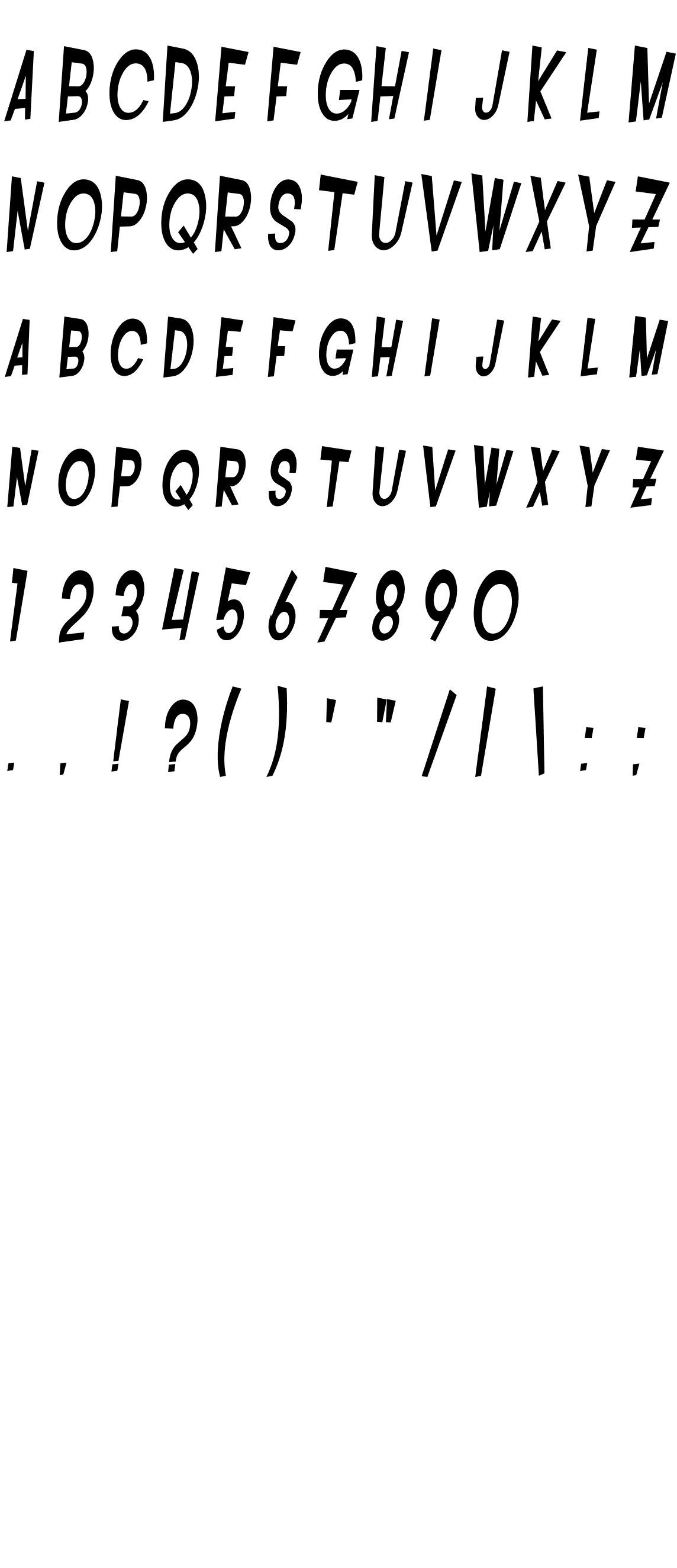 Шрифт SF Intoxicated Blues Bold Oblique