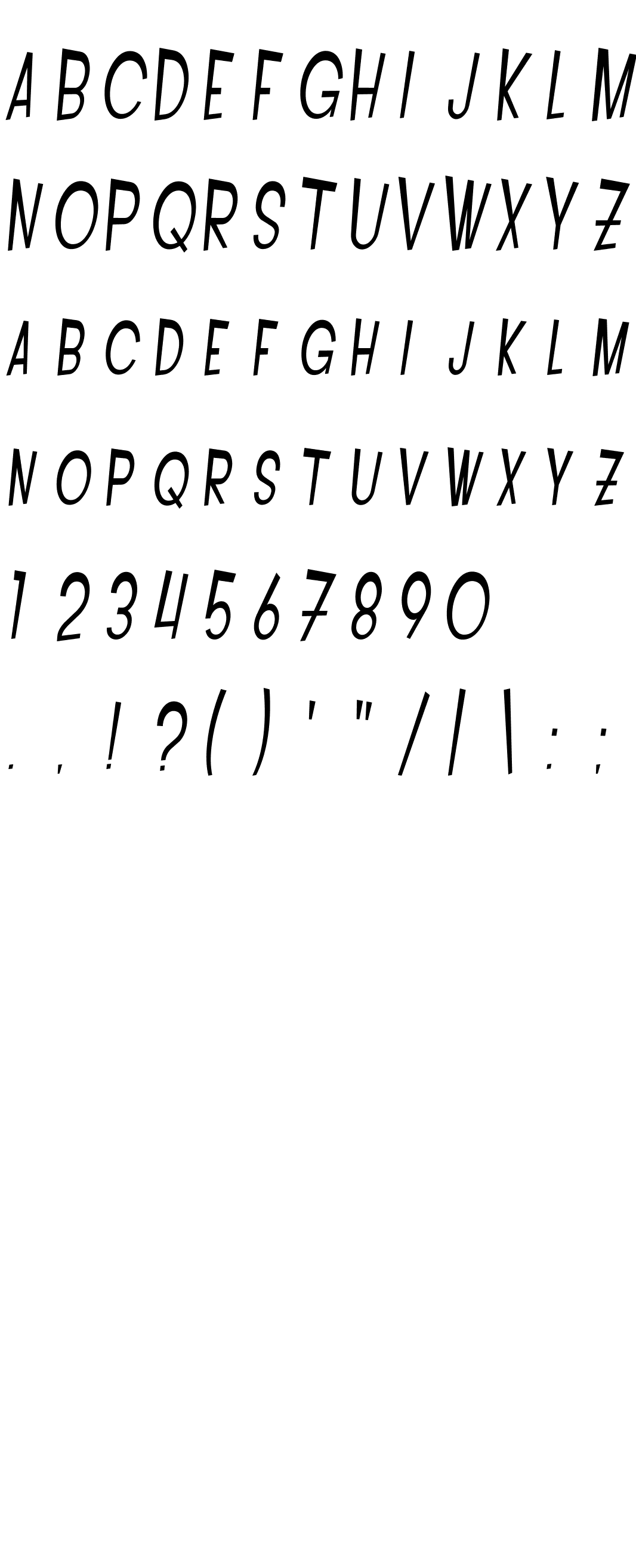 Шрифт SF Intoxicated Blues Oblique