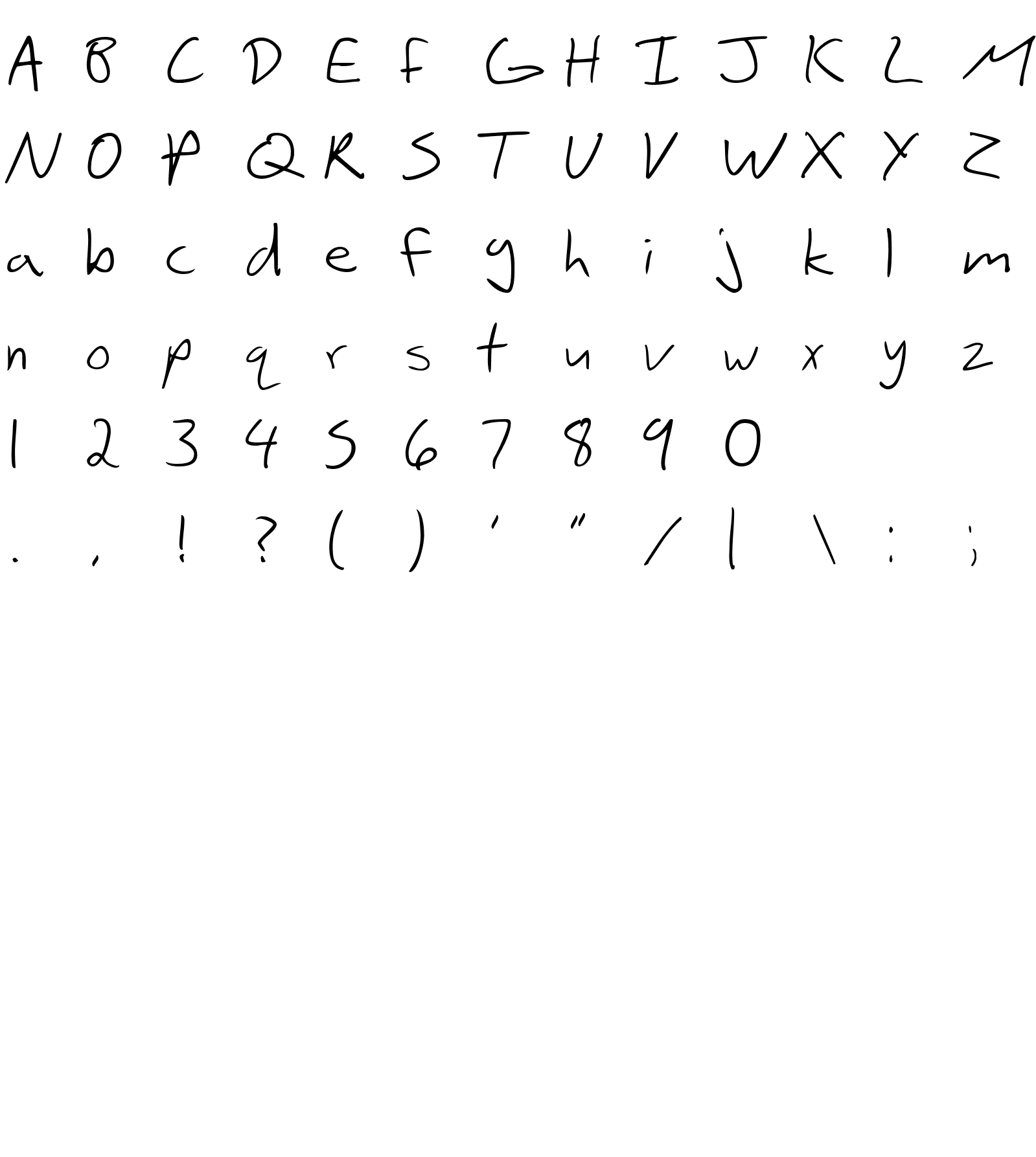 Шрифт SF Scribbled Sans