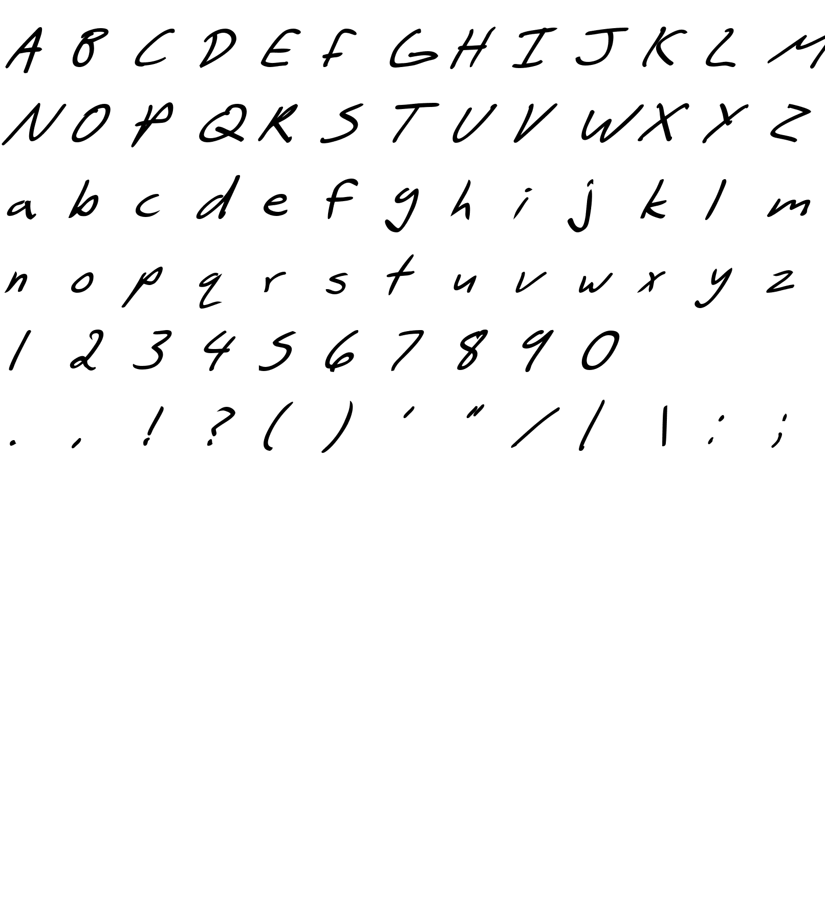 Шрифт SF Scribbled Sans Bold Italic