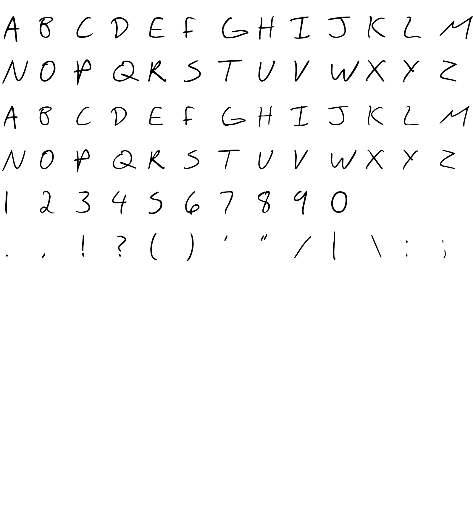 Шрифт SF Scribbled Sans SC