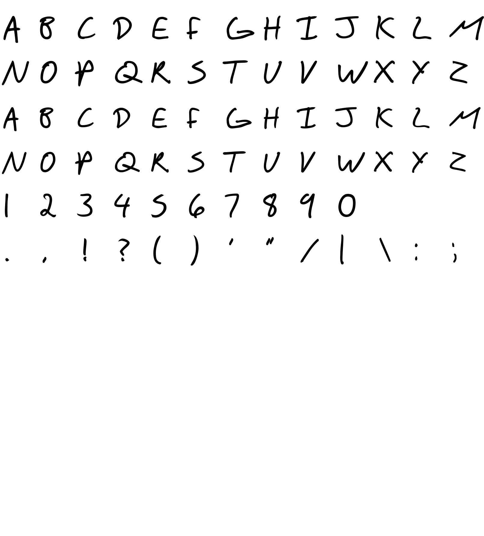 Шрифт SF Scribbled Sans SC Bold