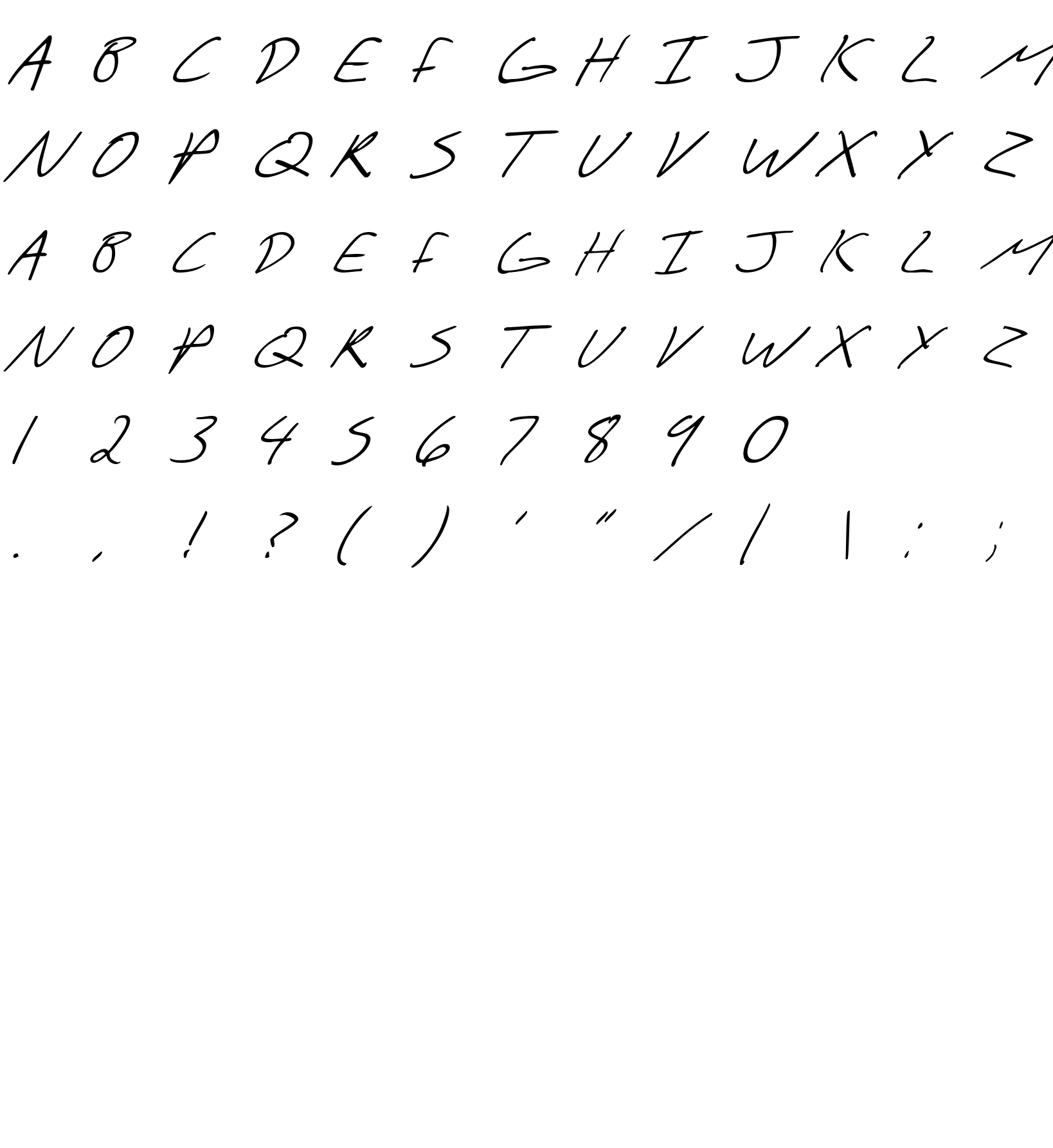 Шрифт SF Scribbled Sans SC Italic