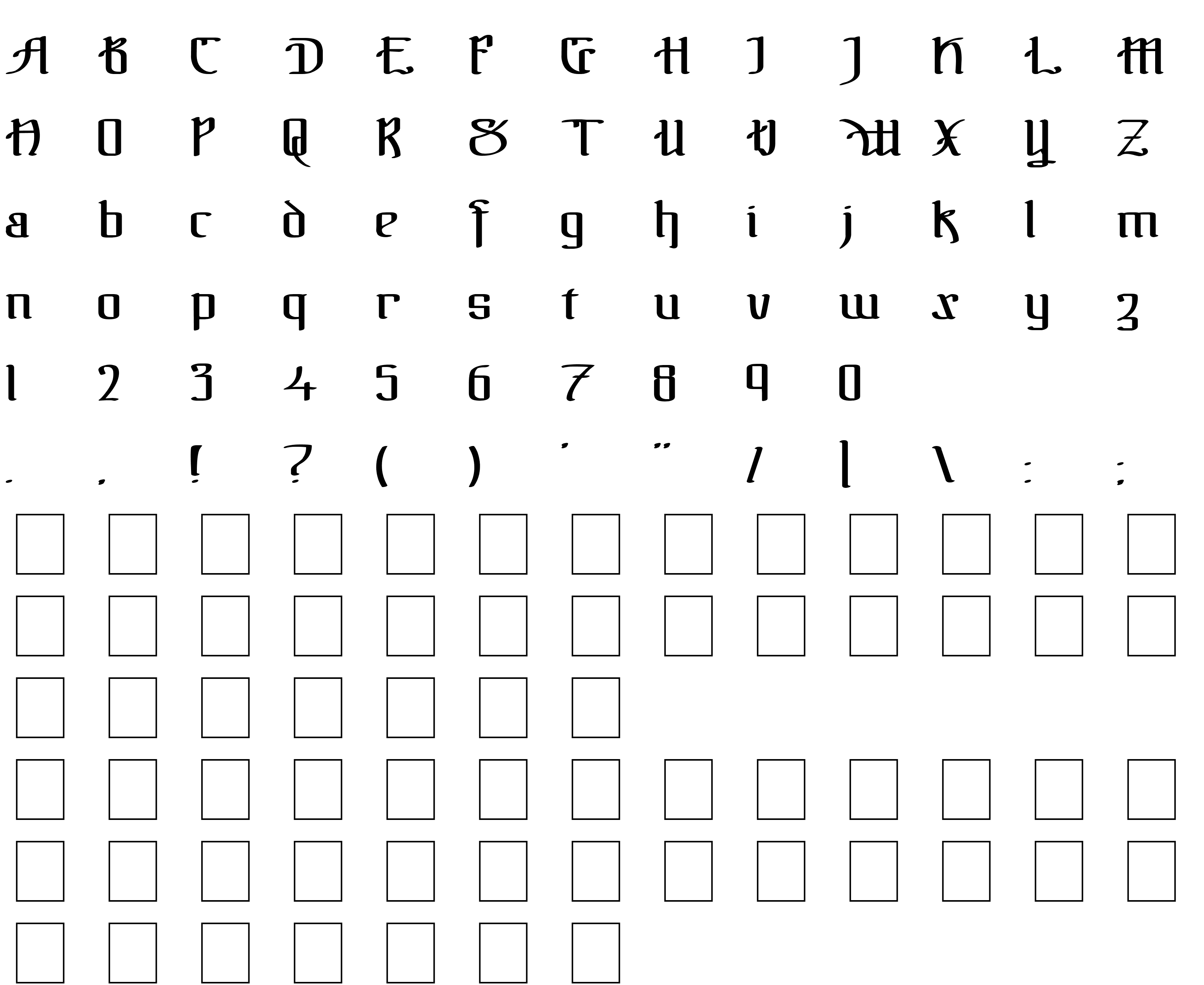 Шрифт !The Black Bloc