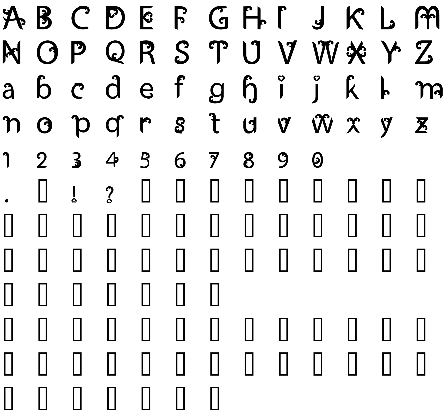 Шрифт Ukiran Jawi