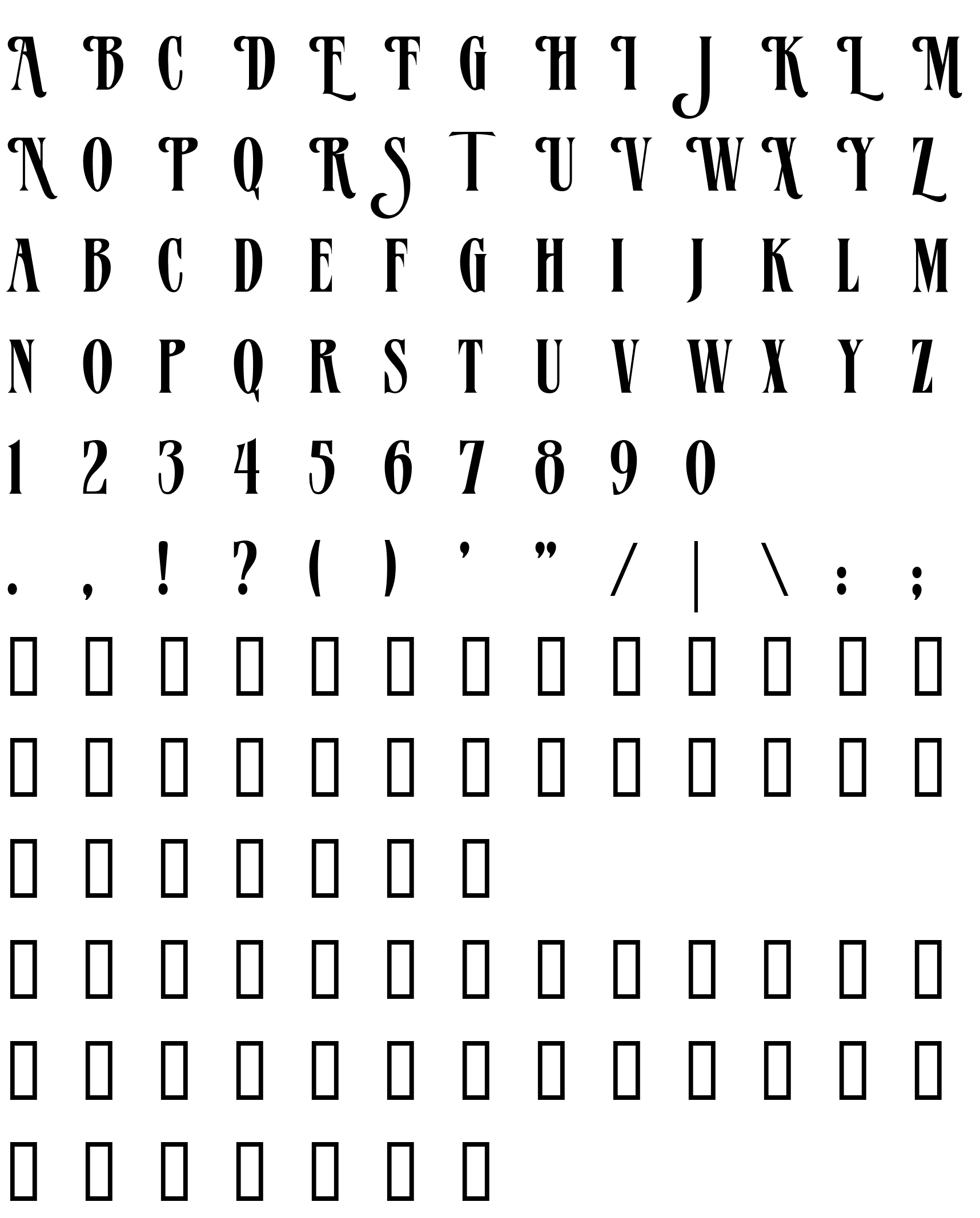 Шрифт Verve Alternate