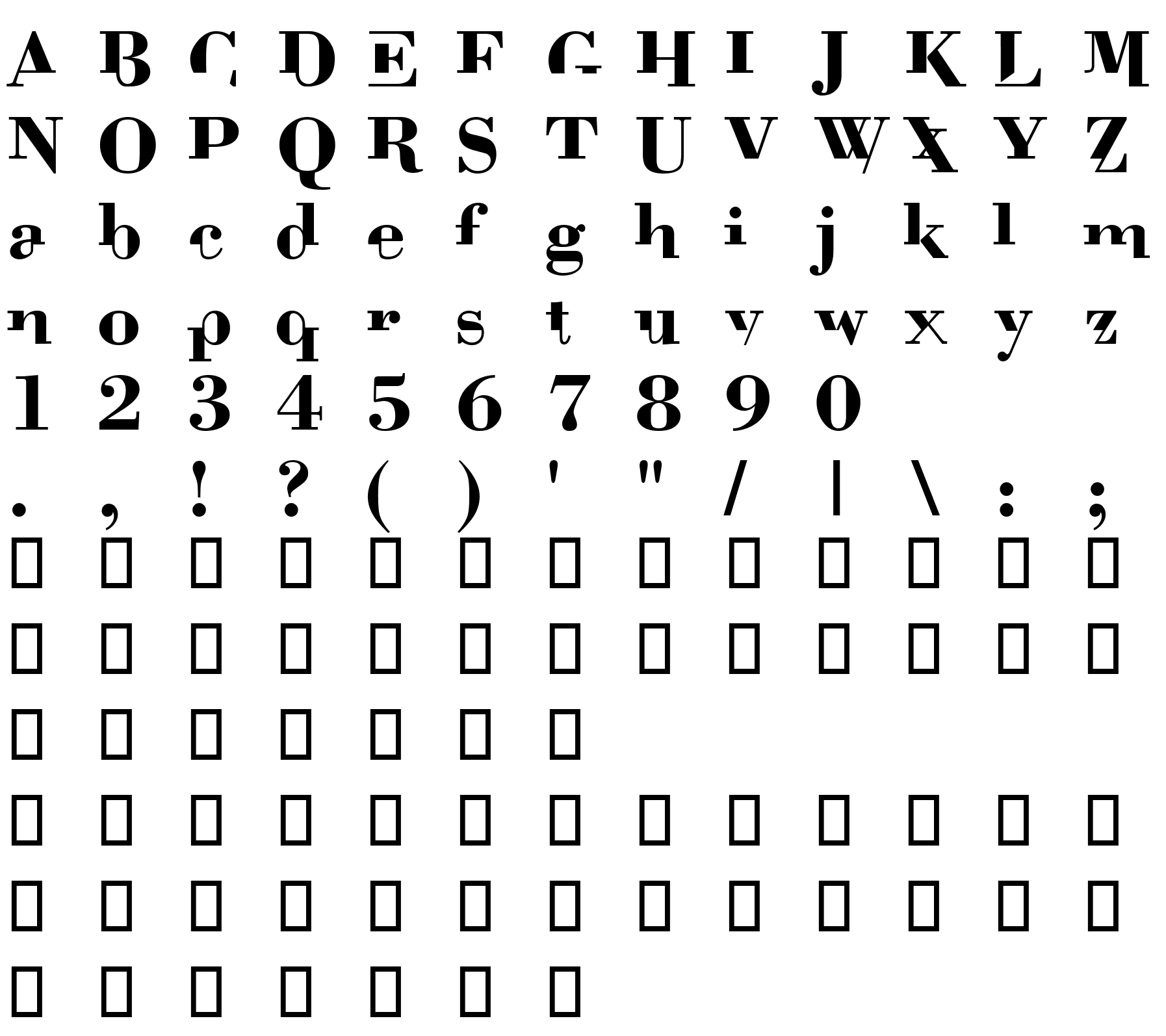 Шрифт BodoniMutant