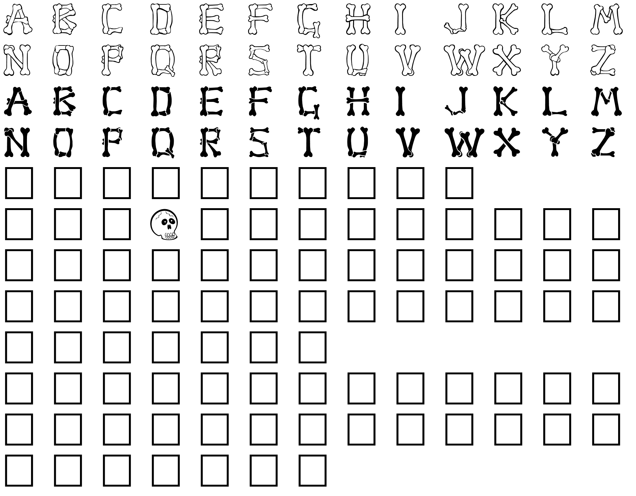 Шрифт Bone Regular