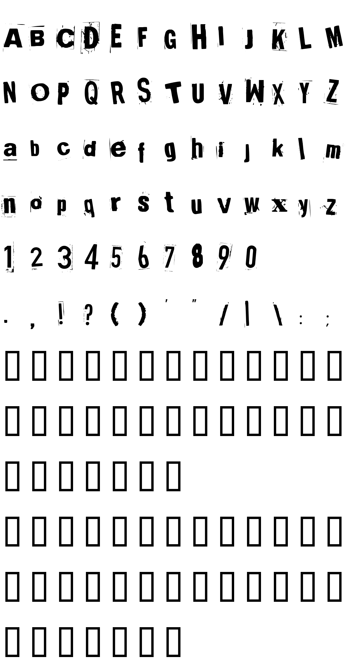 Шрифт Broken 15