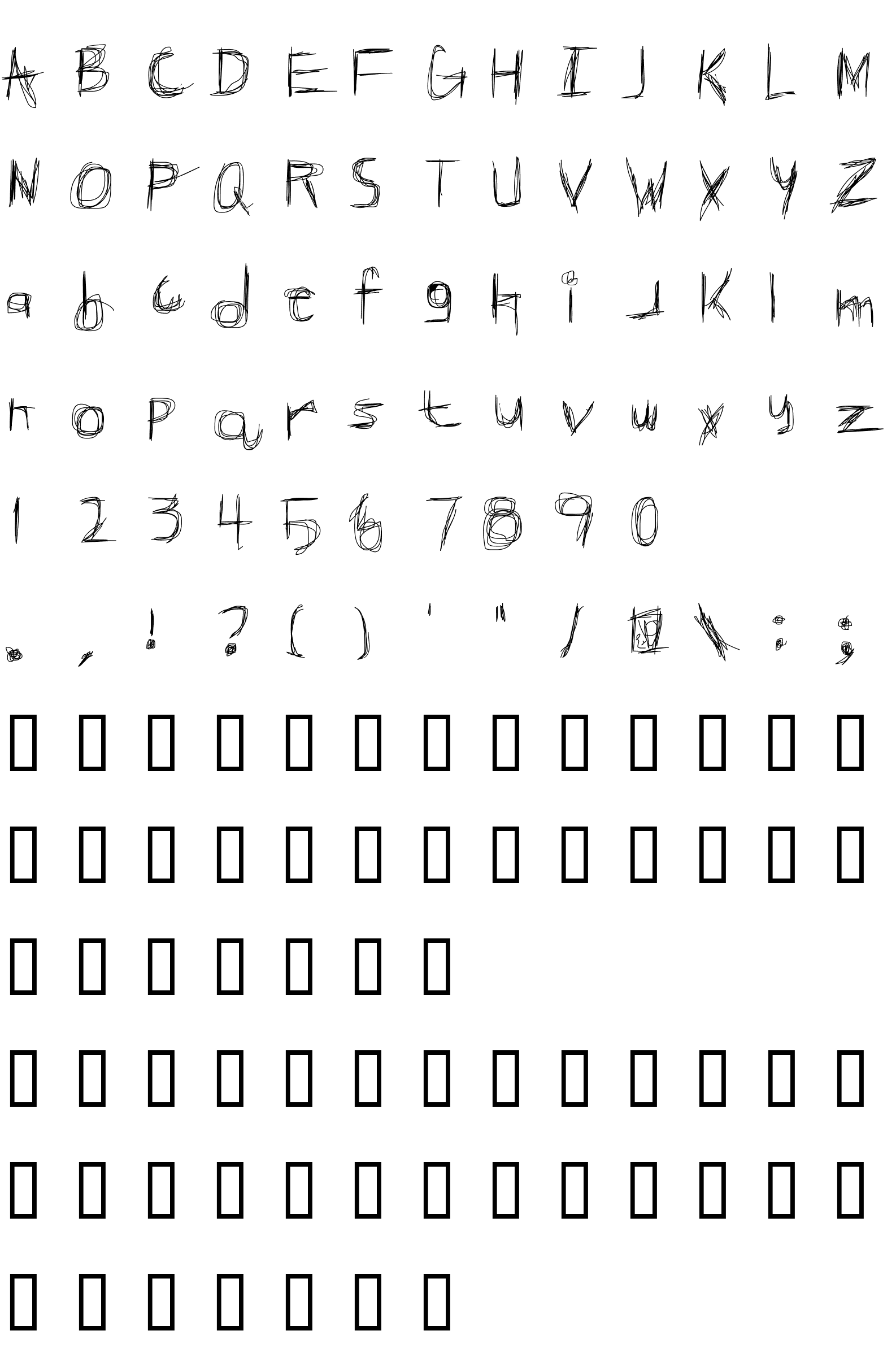 Шрифт Broken Phone Nails