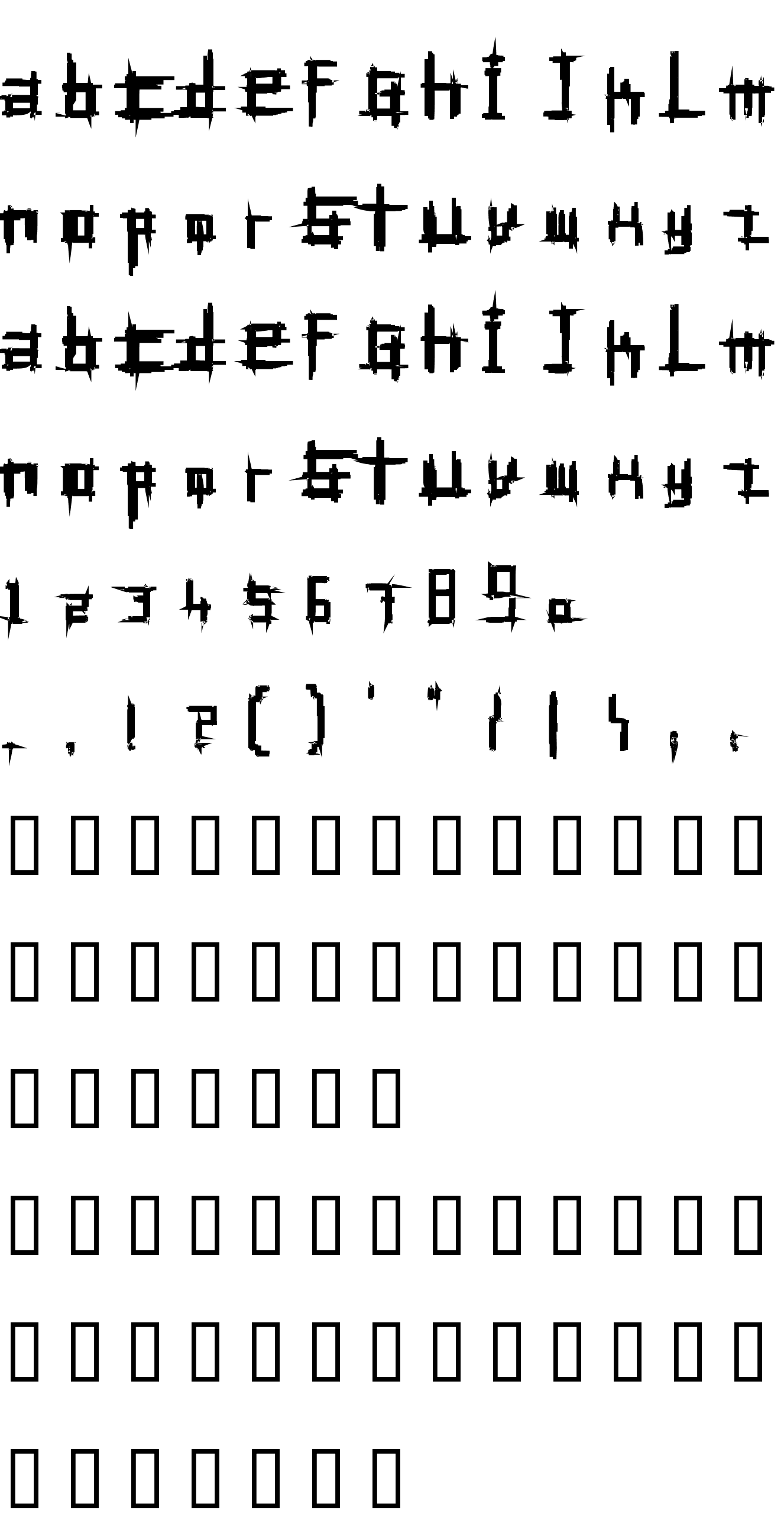 Шрифт Bruised Fifty