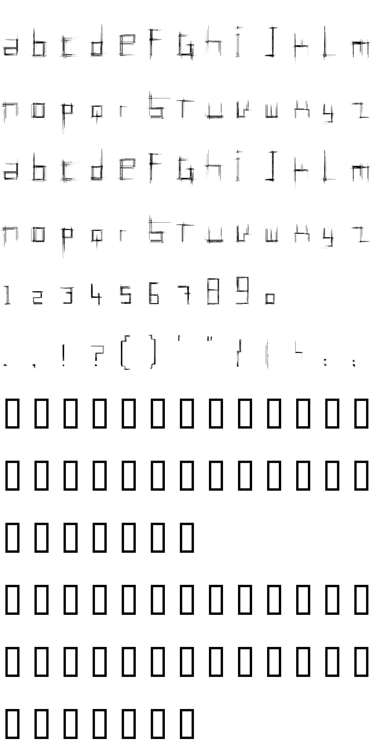 Шрифт Bruised Zero