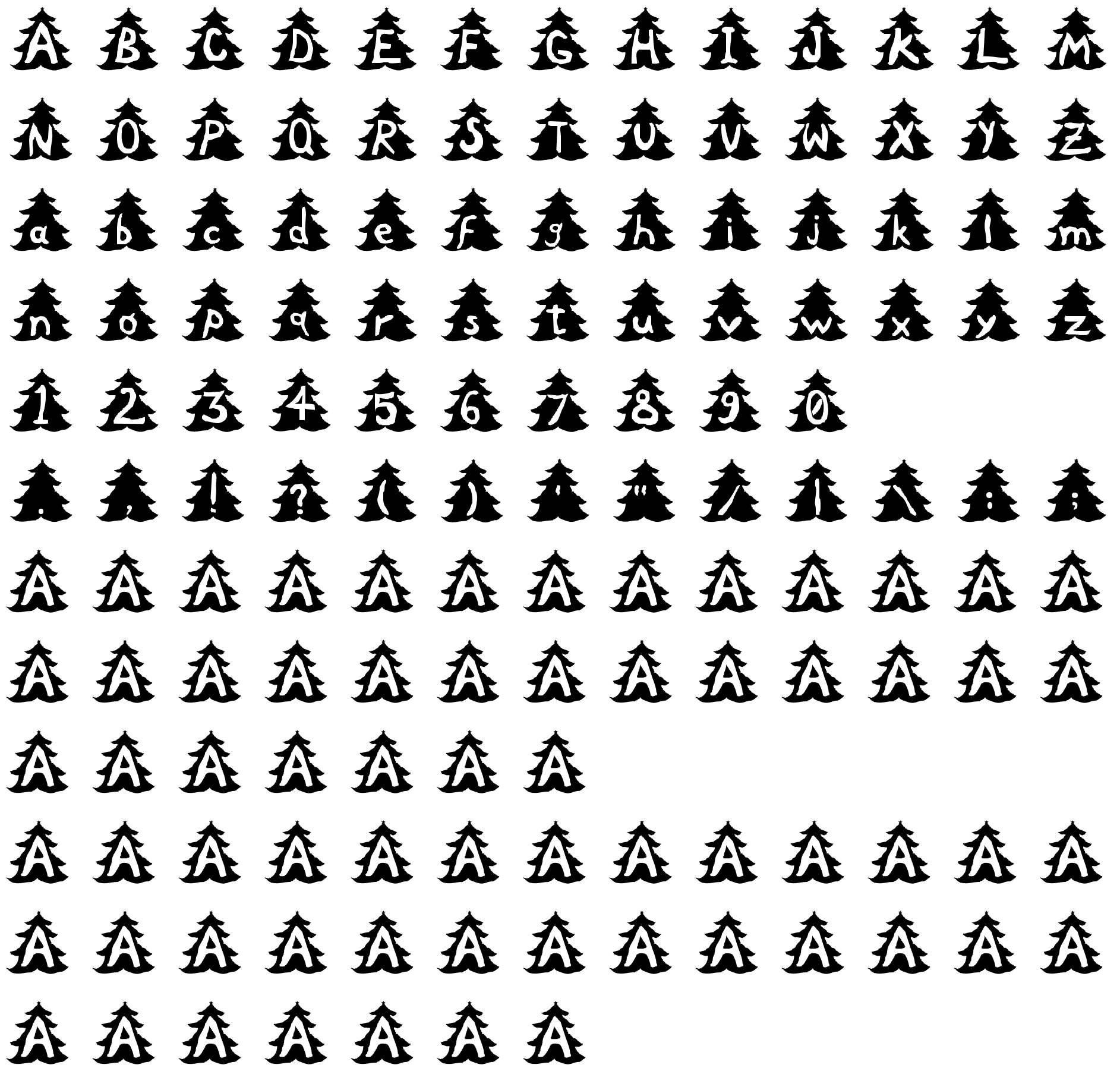 Шрифт Christmas Tree