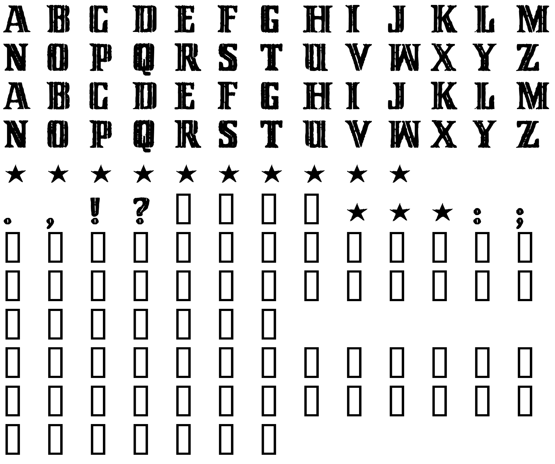 Шрифт Cinquenta Mil Meticais