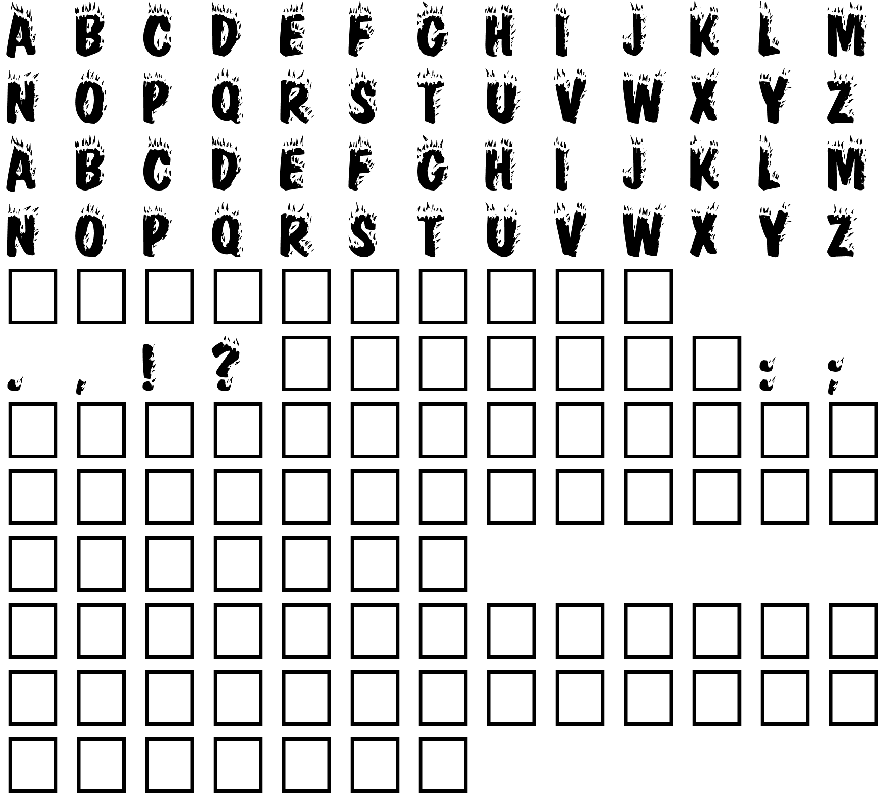 Шрифт Crackling Plain