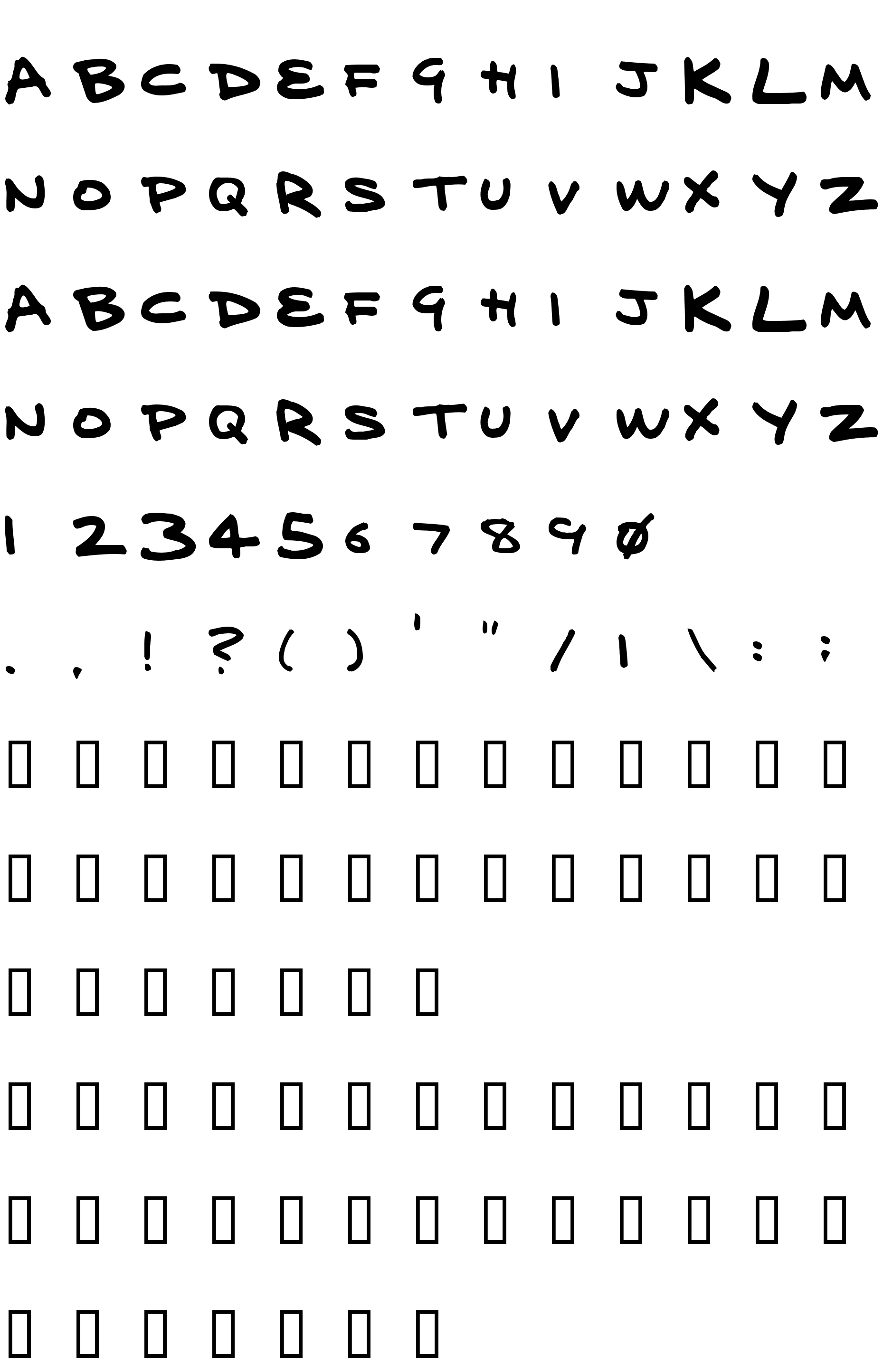 Шрифт delarge marker pen