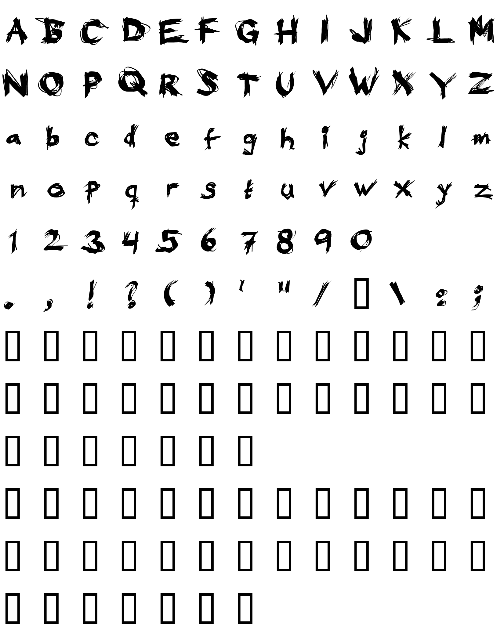 Шрифт Eat your face