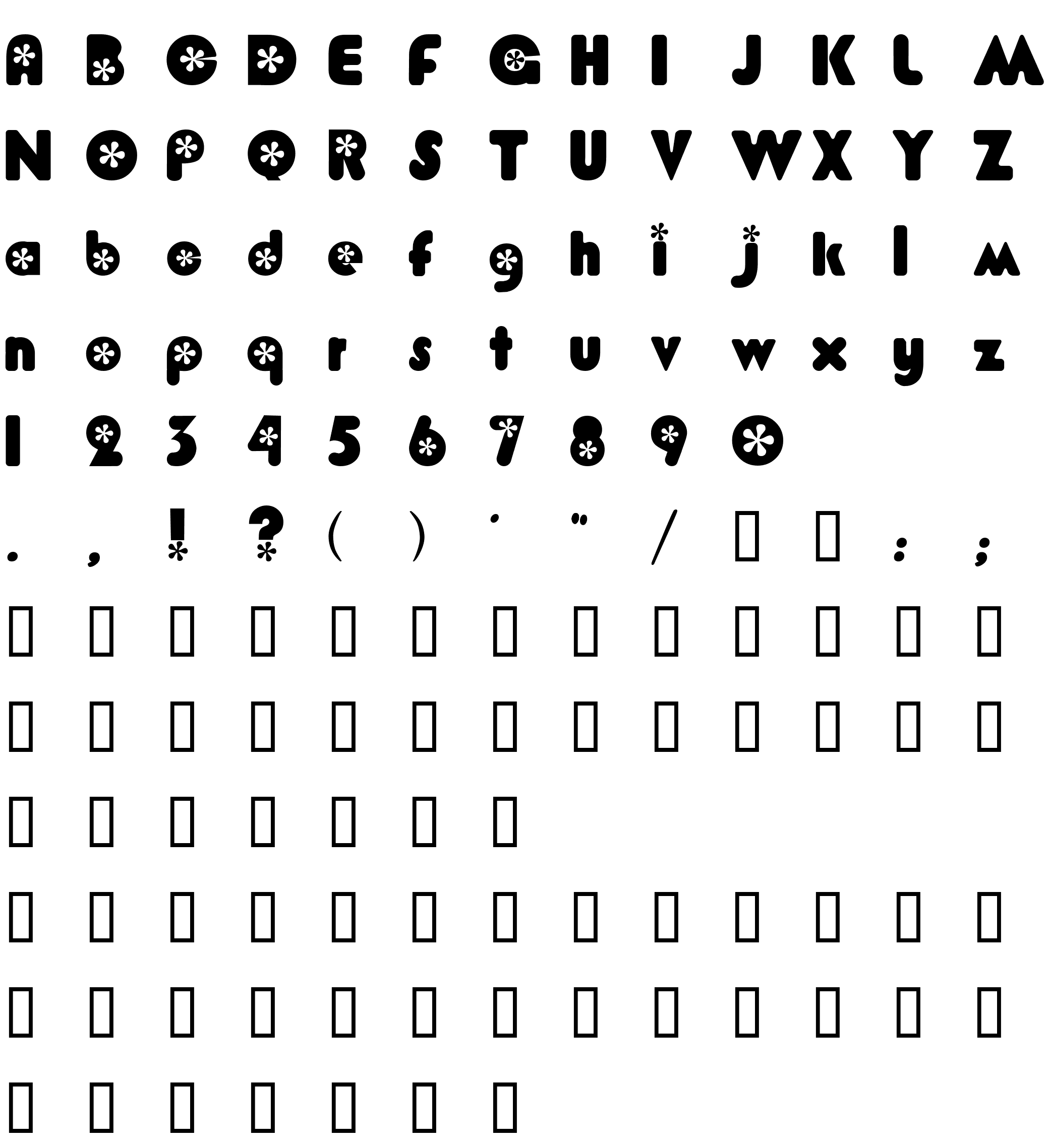 Шрифт Flower  Bold