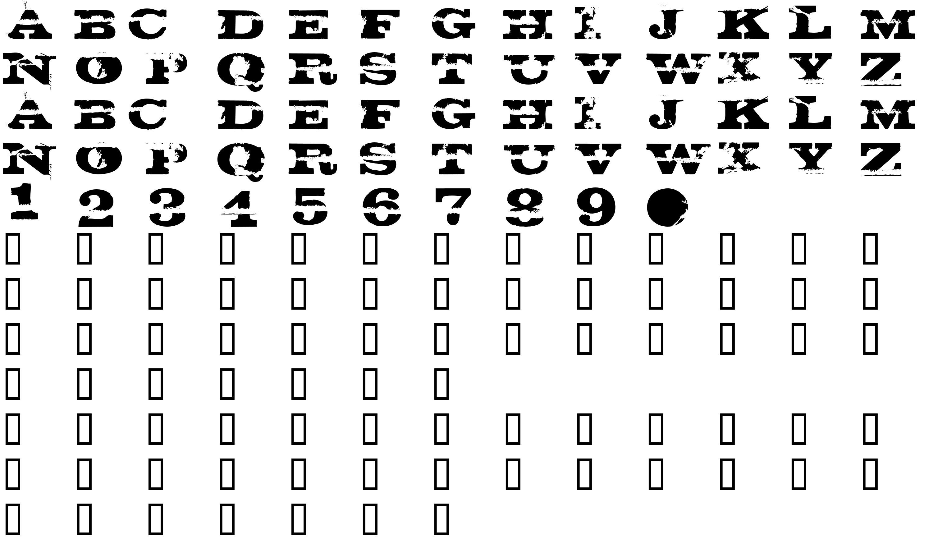 Шрифт gatecrasher texan