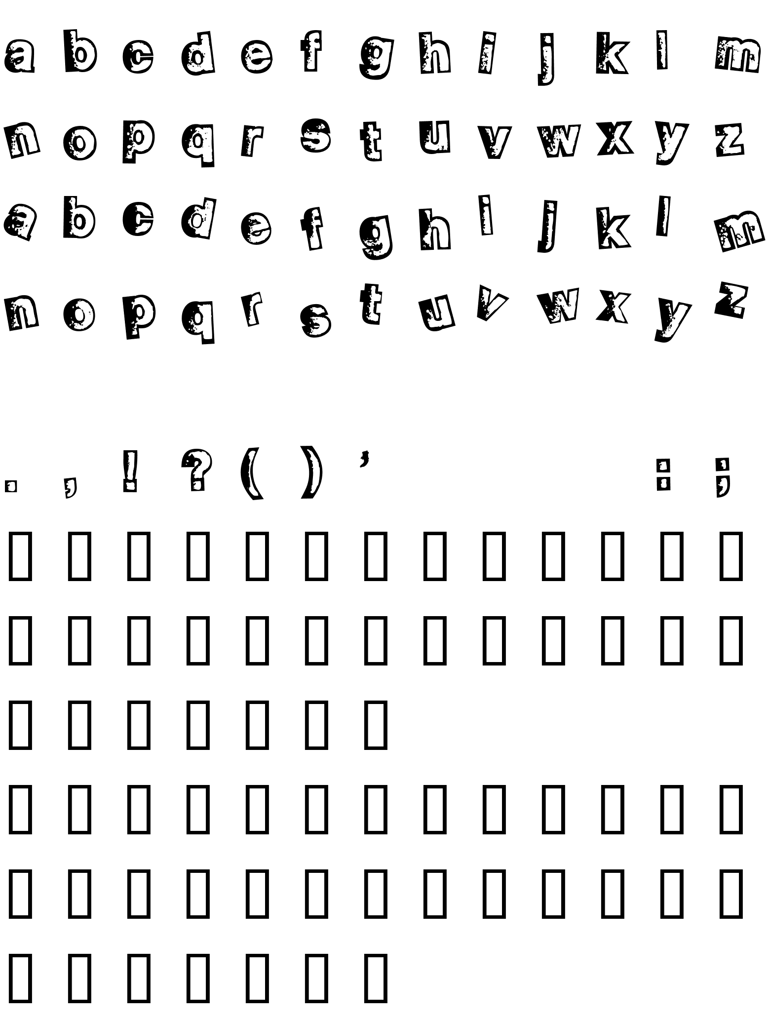 Шрифт Smellvetica Outline