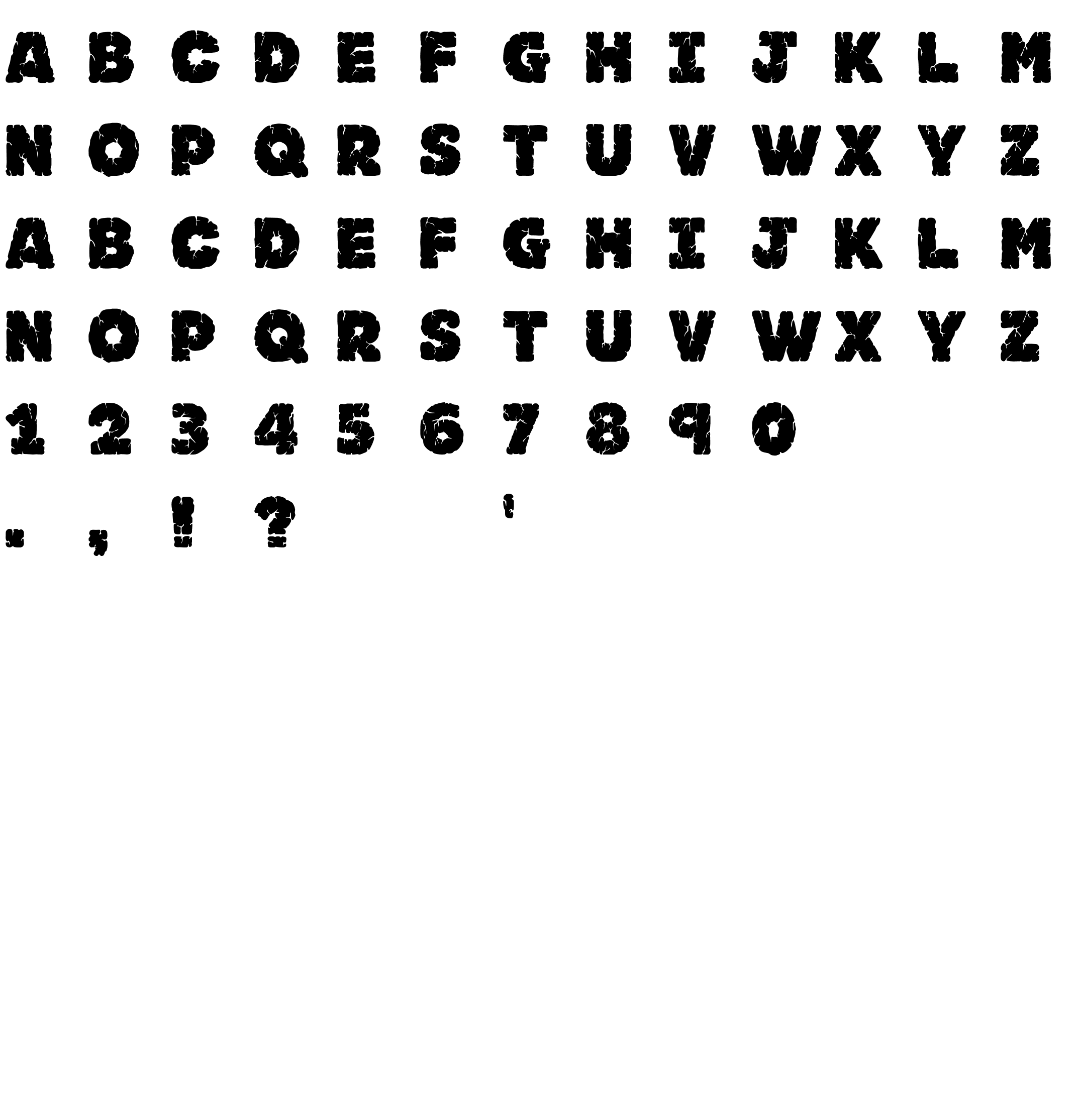 Шрифт JFRockSolid