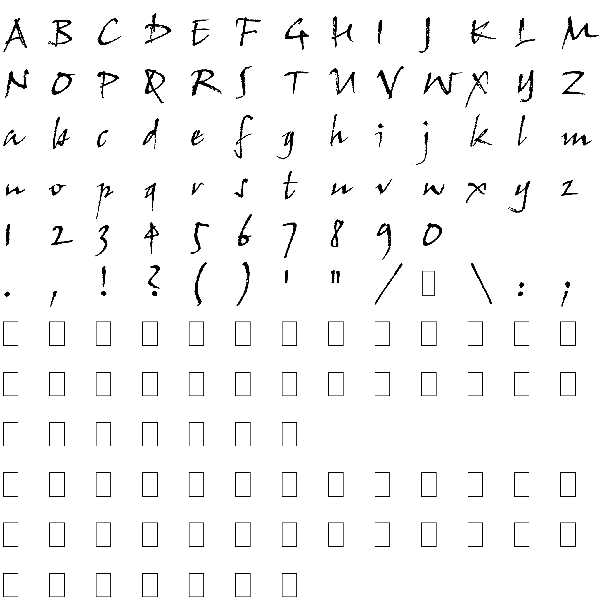 Шрифт John Handy LET Plain:1.0