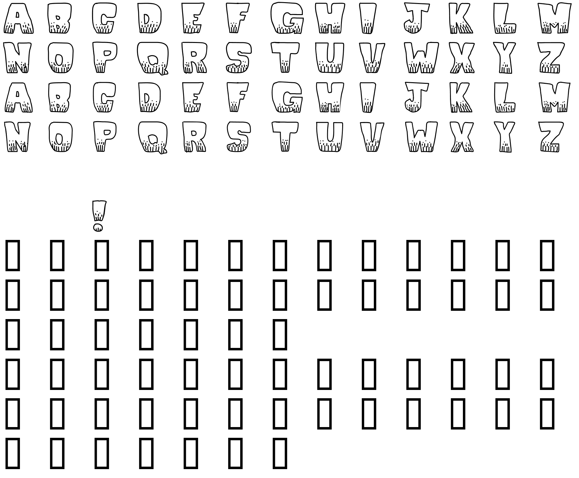 Шрифт KaBlooie!