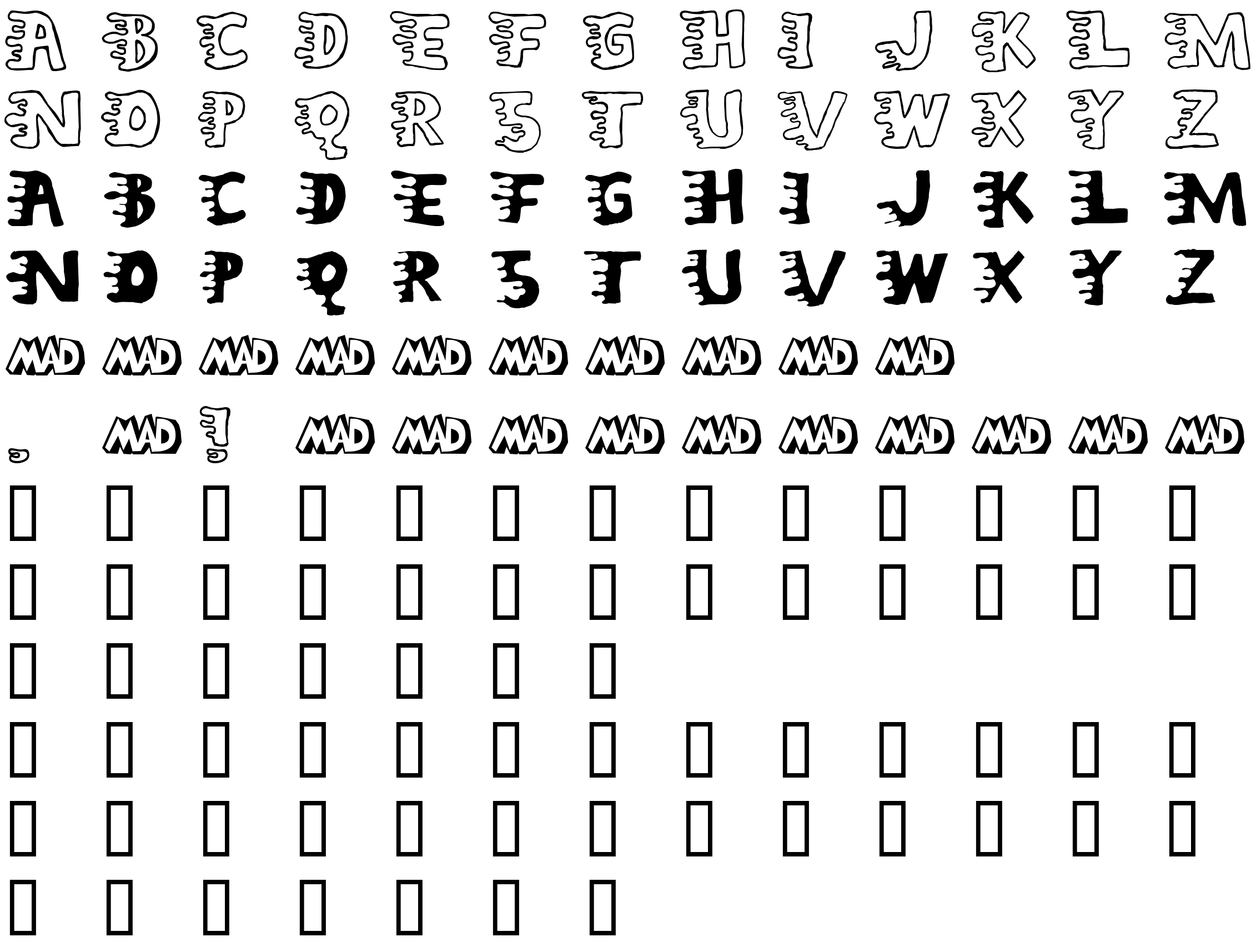 Шрифт Liquidy Bulbous