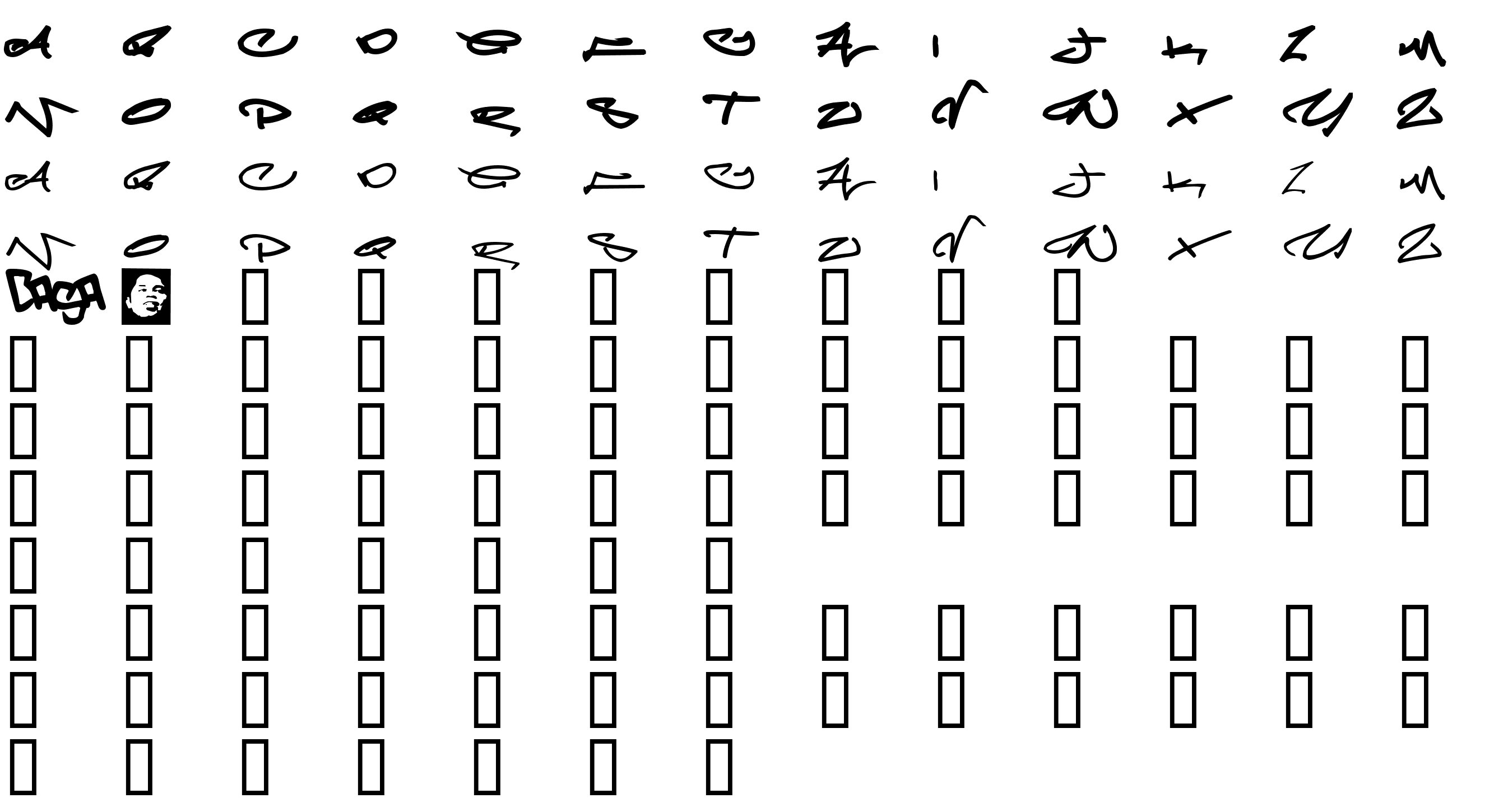 Шрифт Meglaphoid