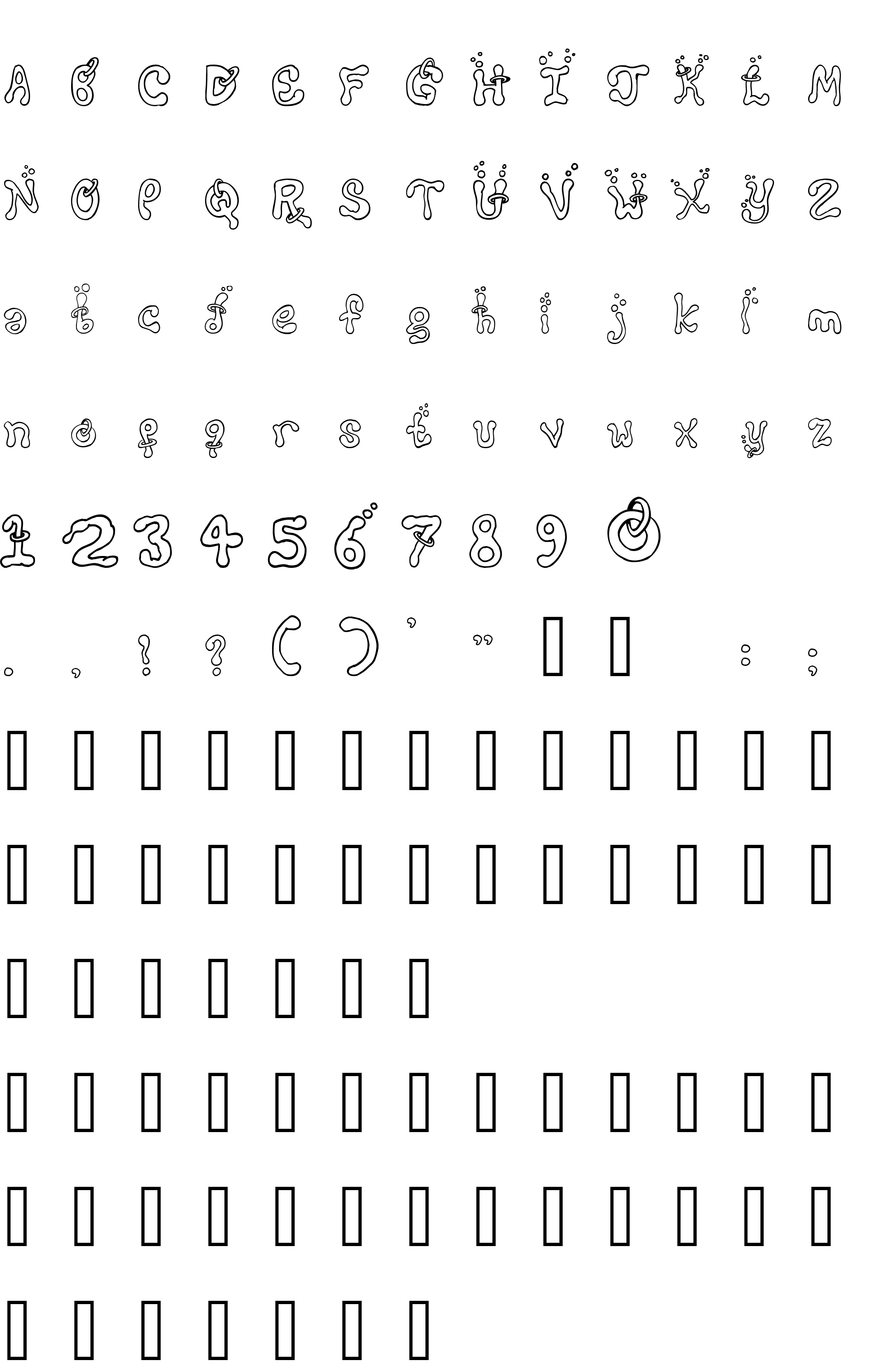 Шрифт Montezumas Revenge