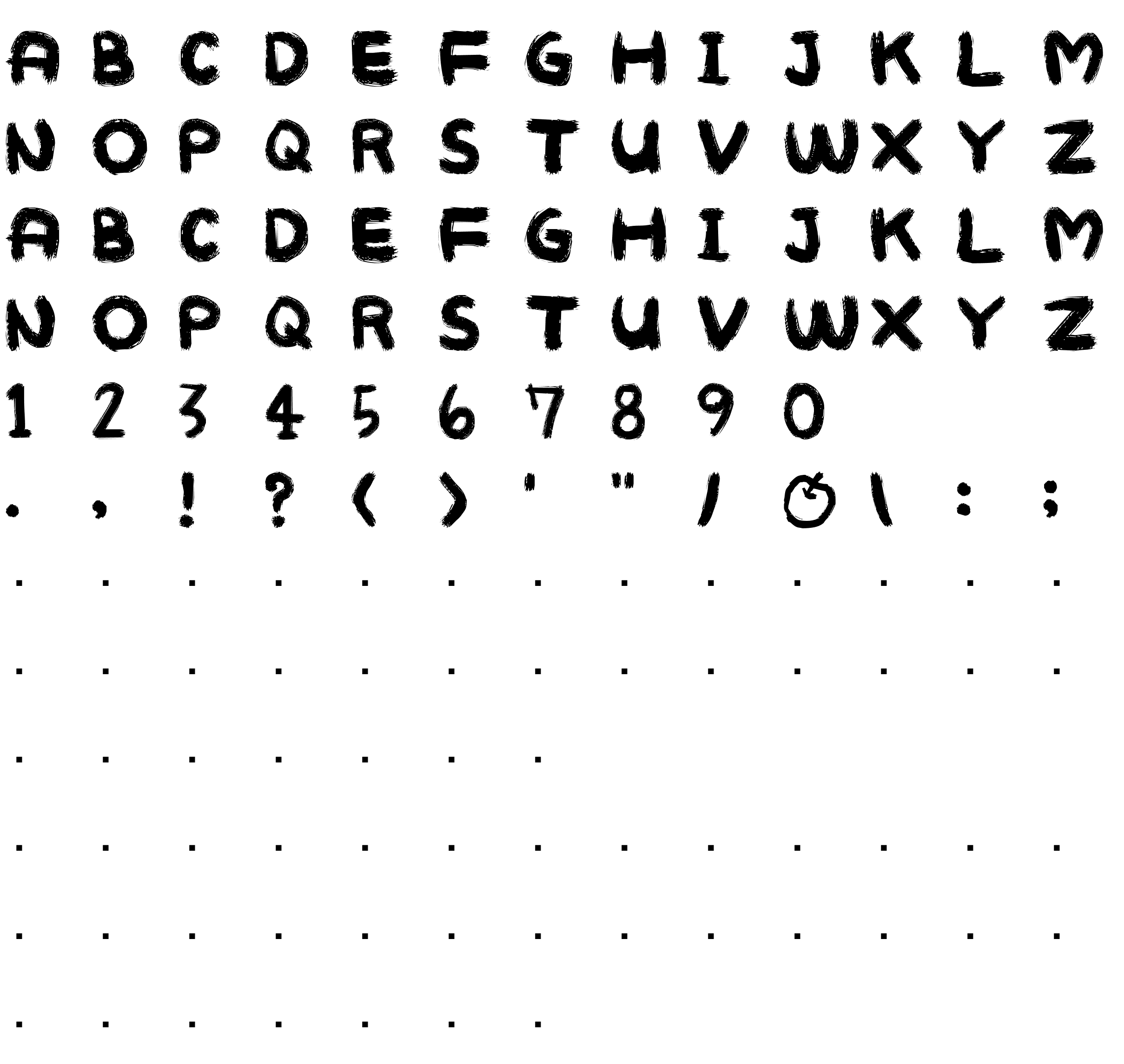 Шрифт MUKOKUSEKI KITCHEN