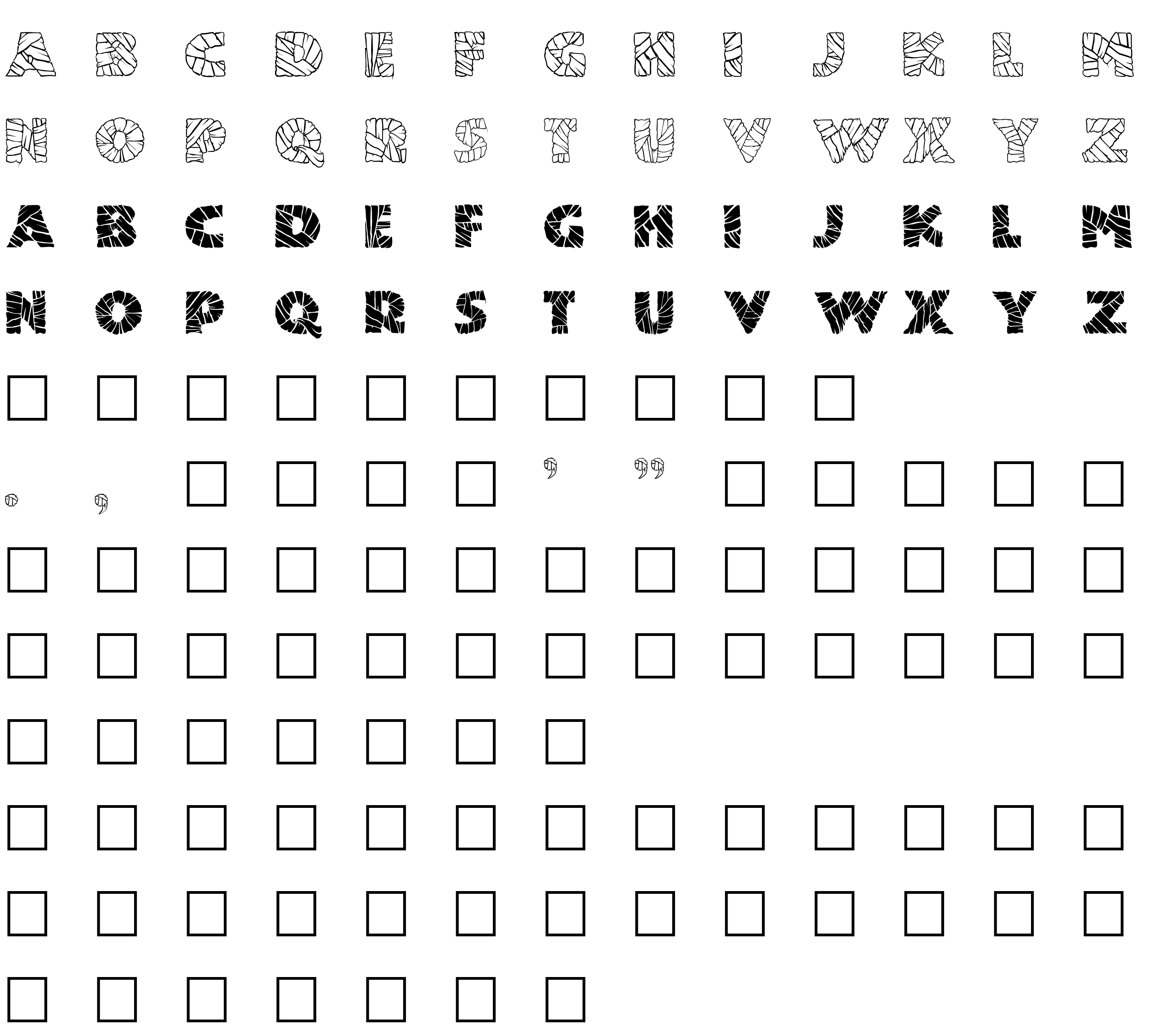 Шрифт Mummified Regular