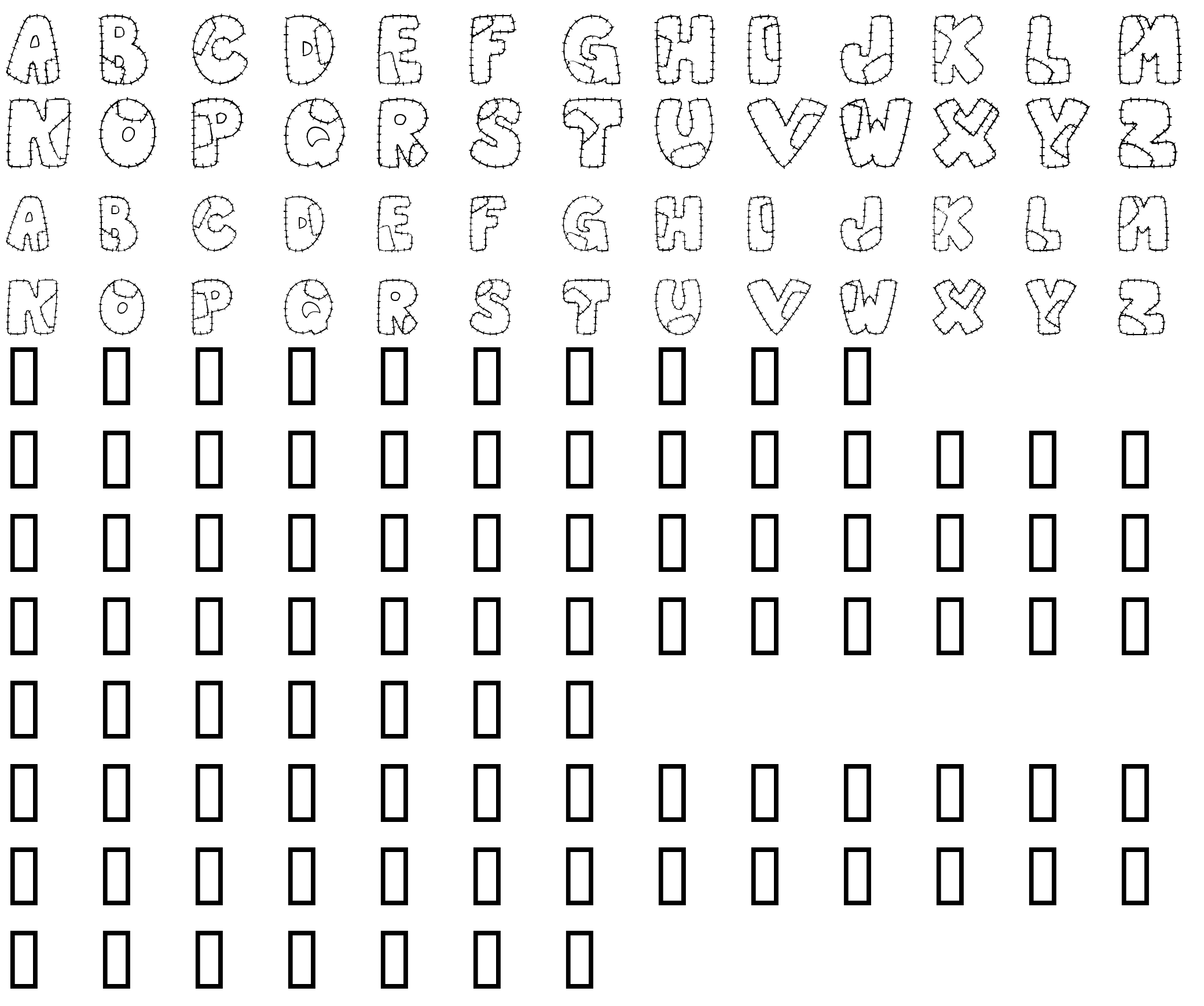 Шрифт Patchwork Letter