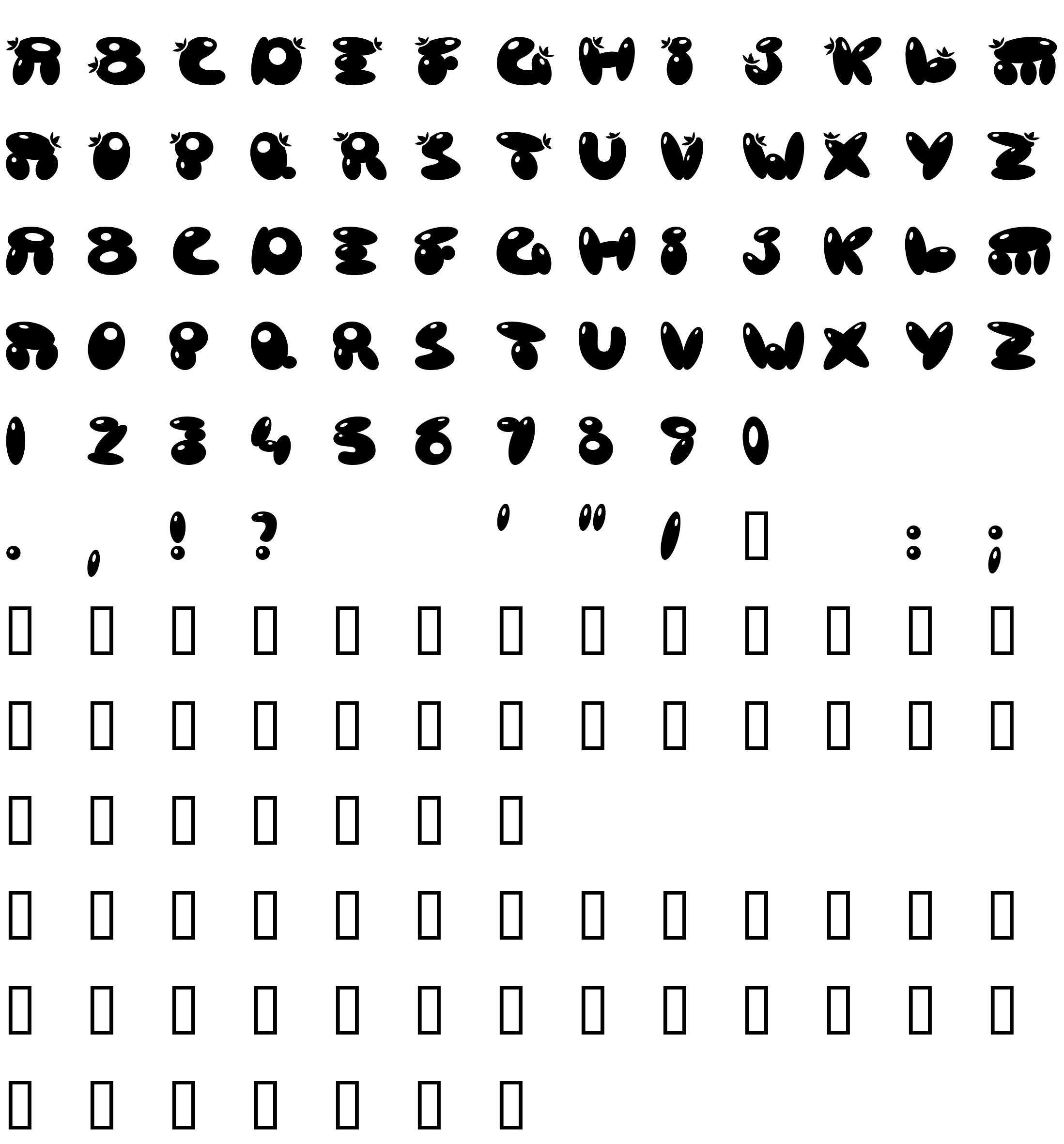 Шрифт Poison Berries