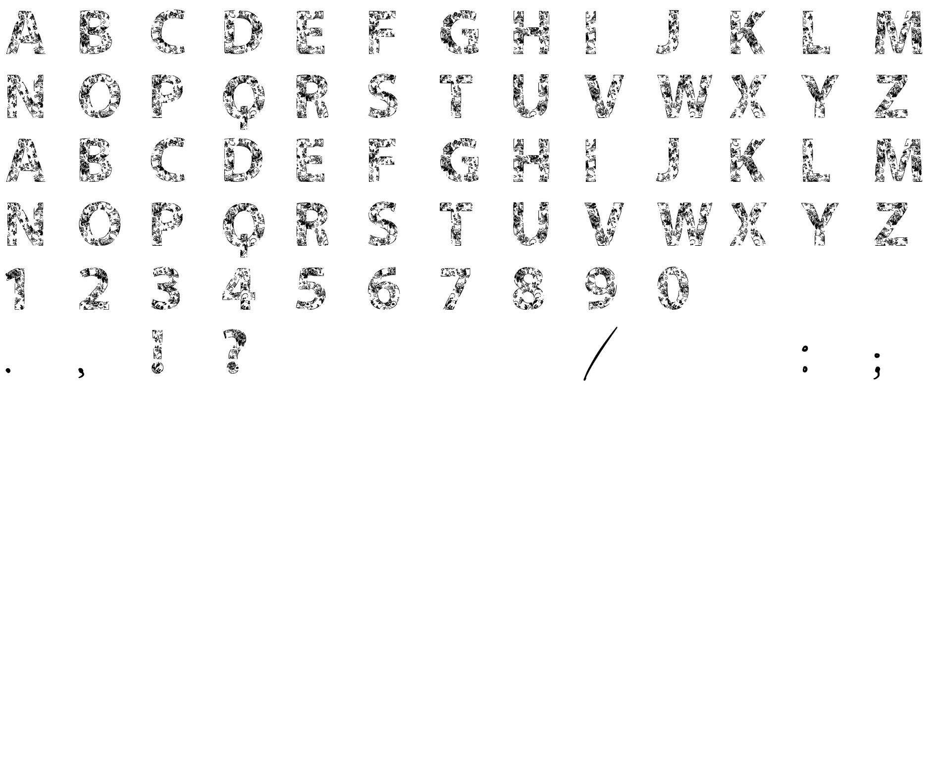 Шрифт VTKS FLOWERS IN OUR SOUL