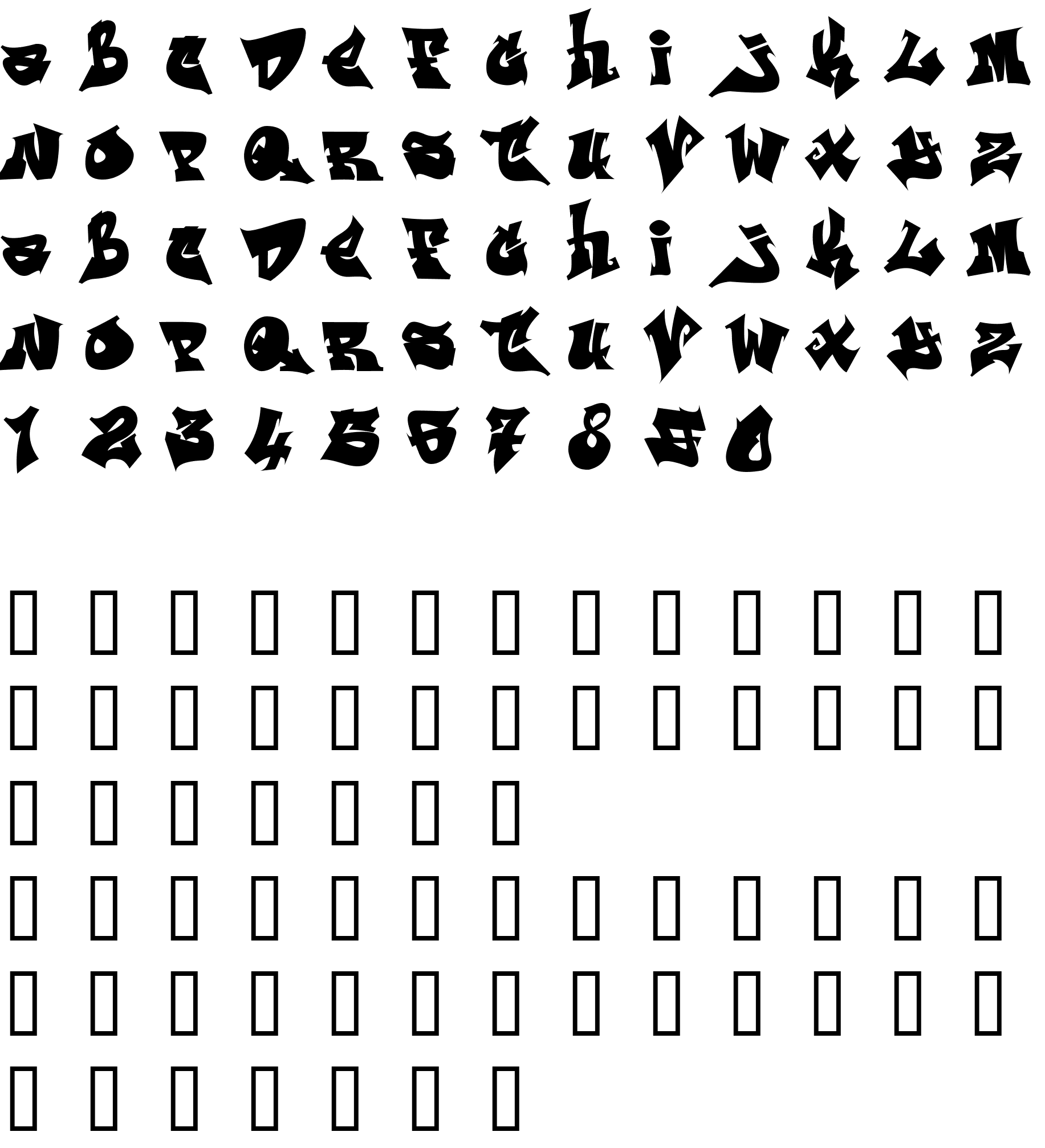 Шрифт ReskaGraf