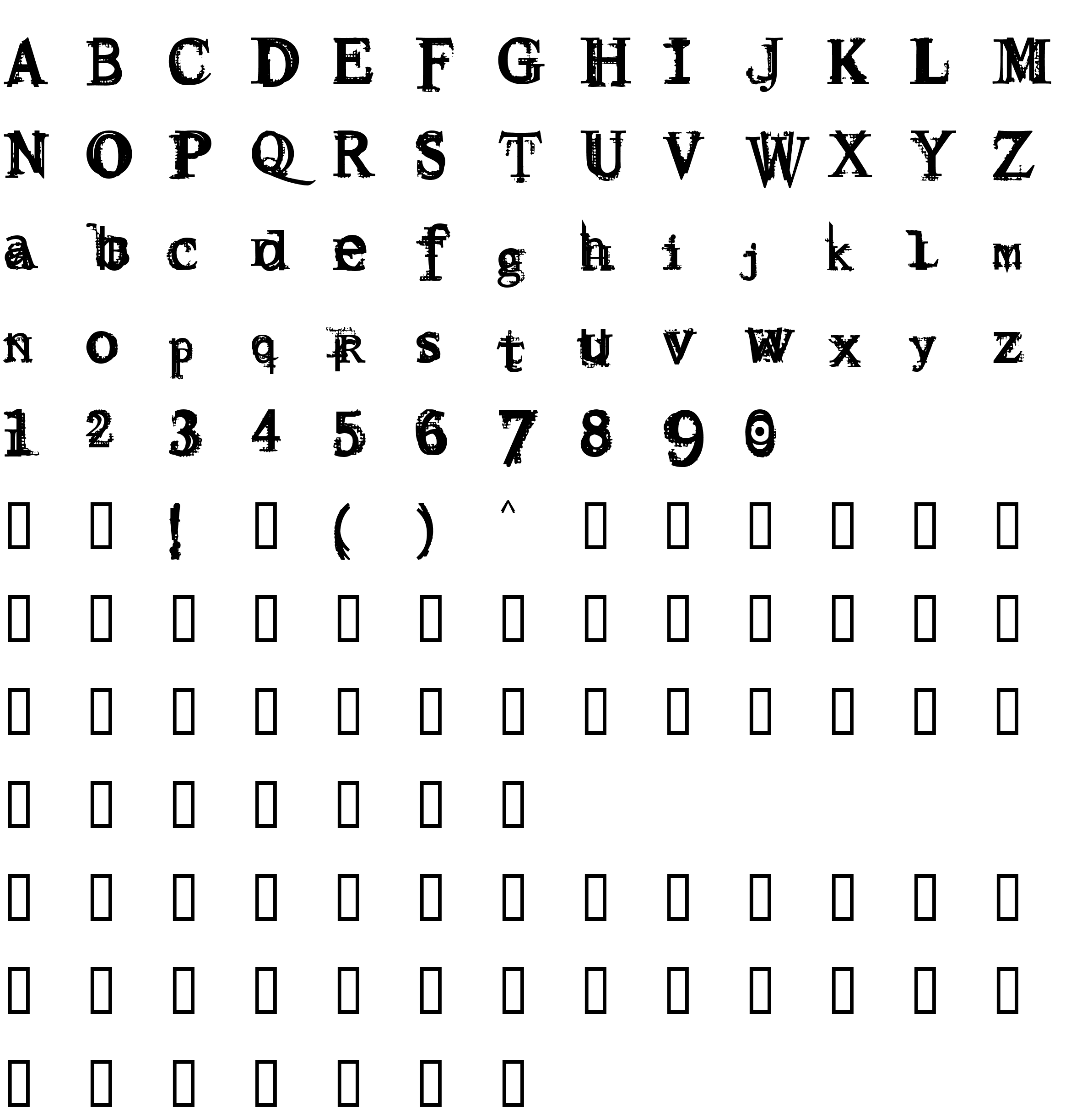 Шрифт Resurrection