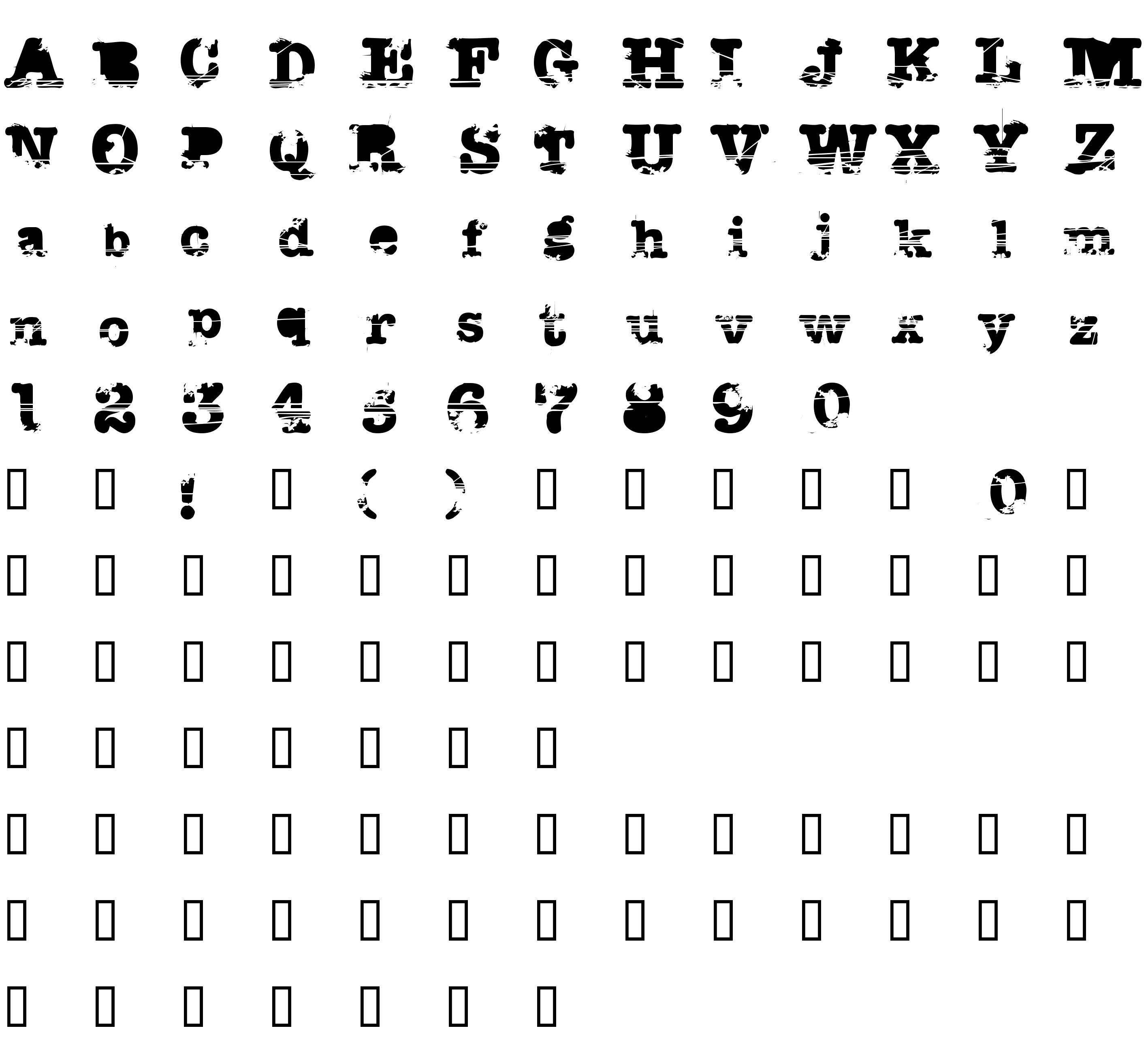 Шрифт Sacrafical