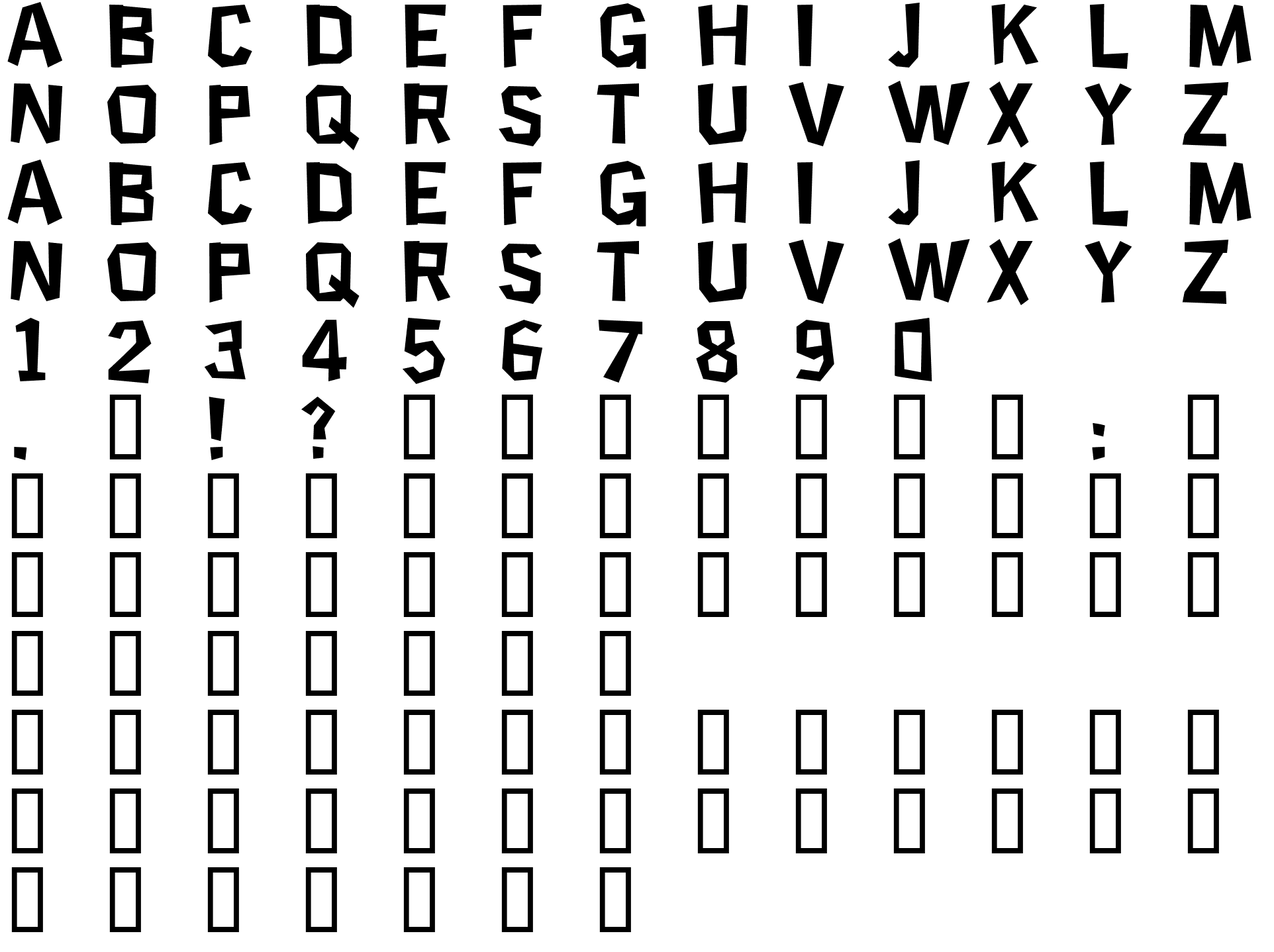 Шрифт Science Project