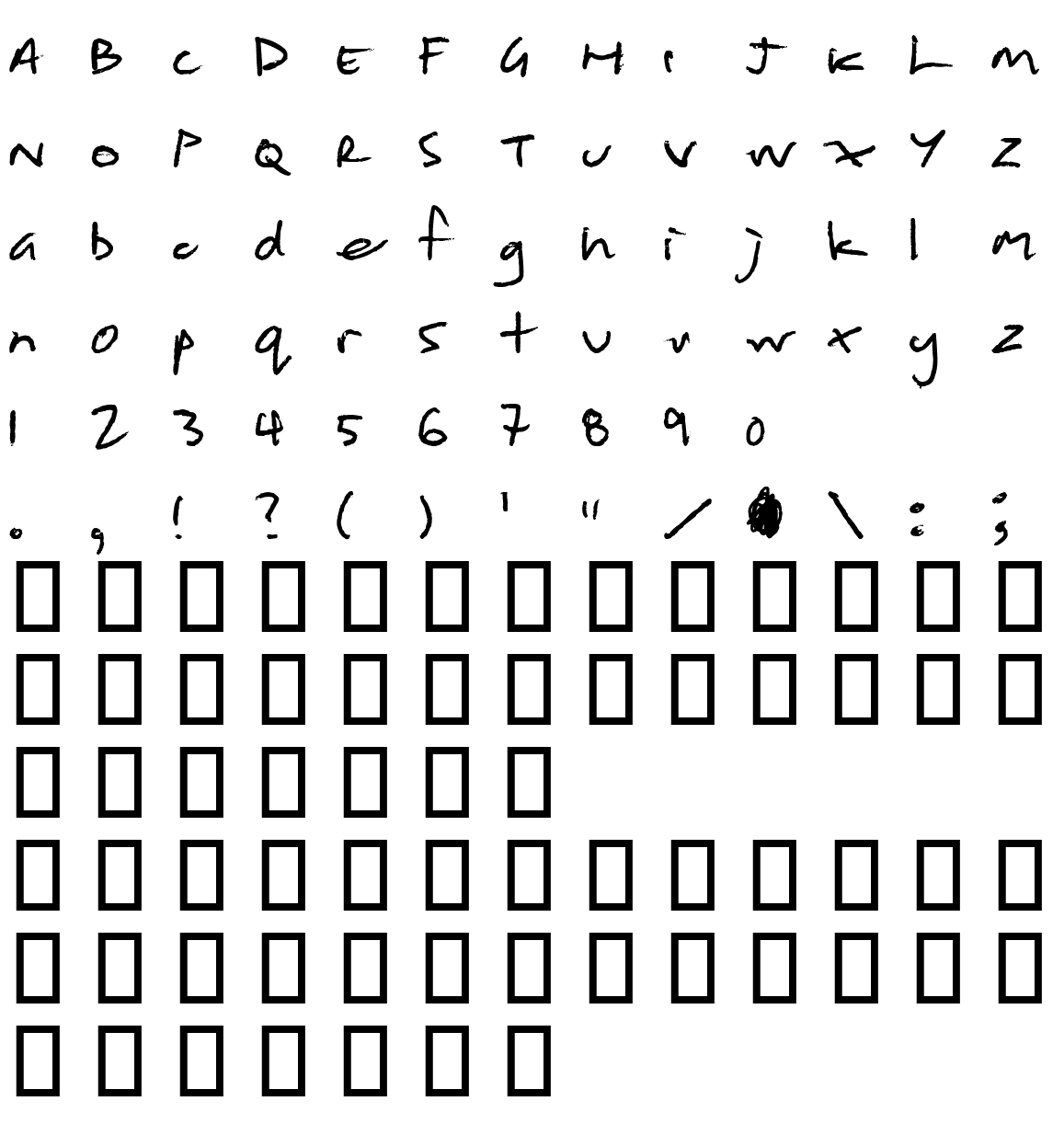 Шрифт Shopping List