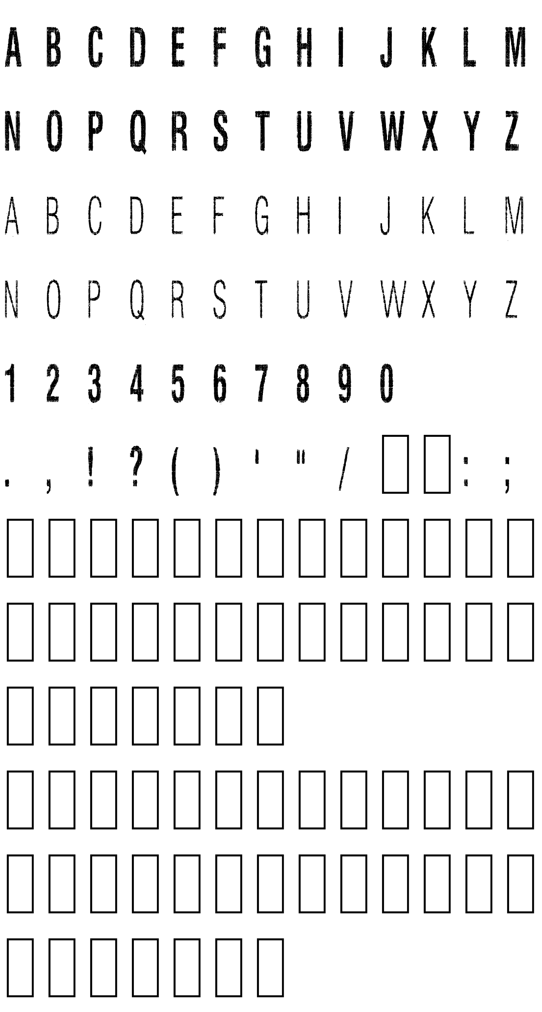 Шрифт Silent Hell of Cheryl Condensed